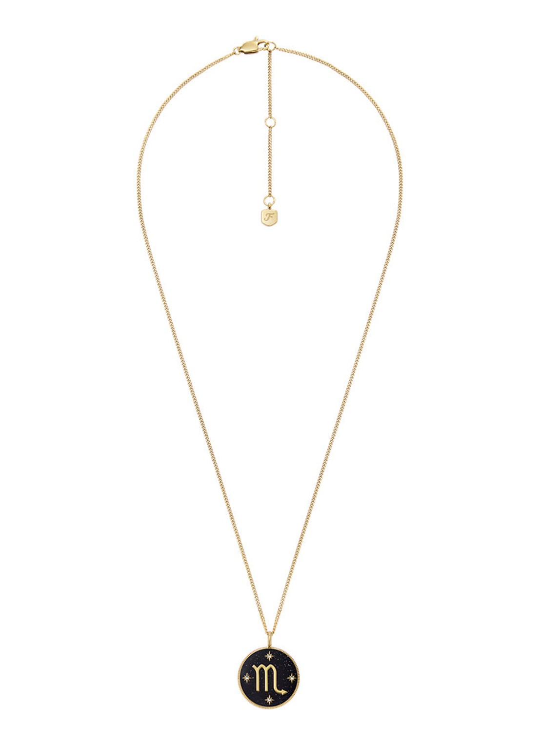Fossil Ketting met hanger JF04845710 - detail 3 goud
