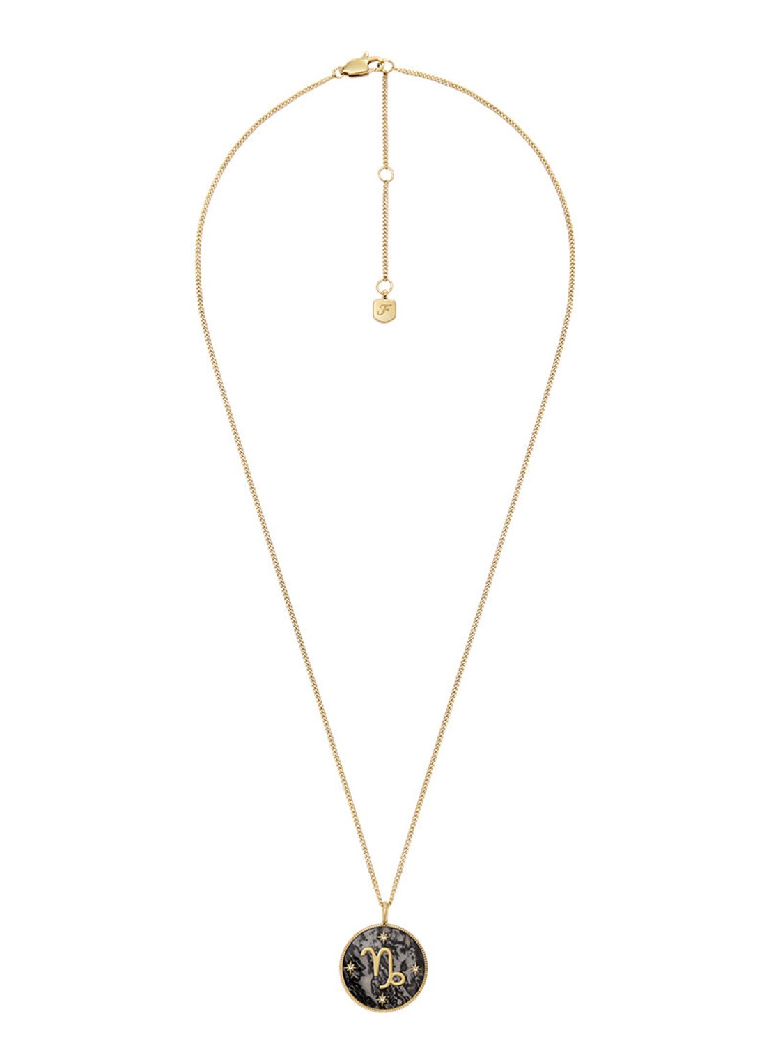 Fossil Ketting met hanger JF04847710 - detail 3 goud
