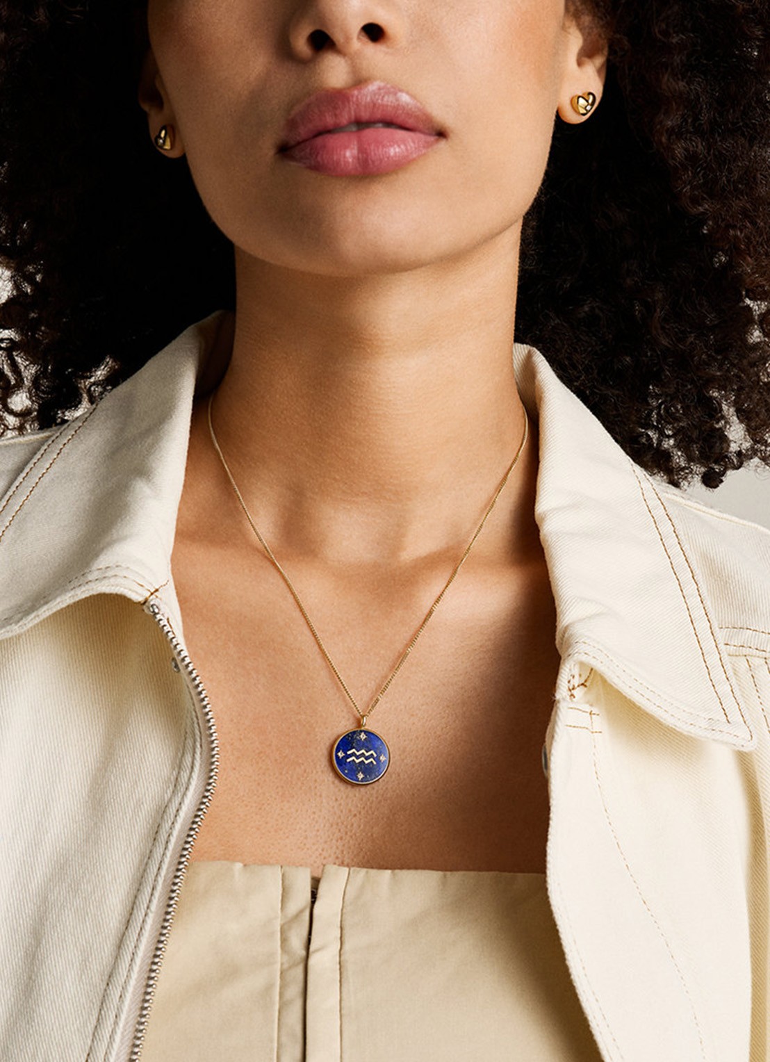 Fossil Ketting met hanger JF04849710 - detail 5 goud