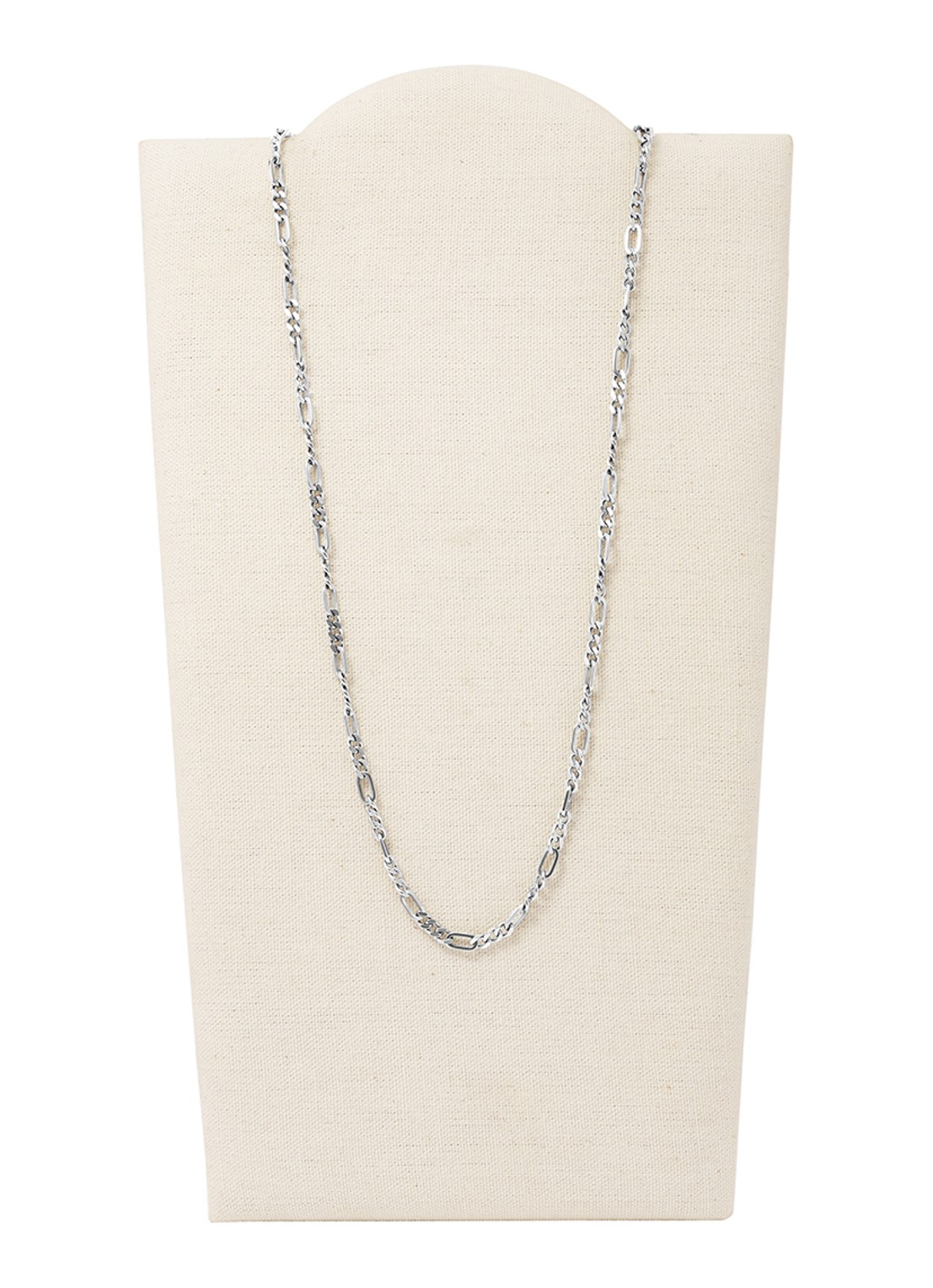 Fossil Ketting van roestvrijstaal  - detail 2 zilver