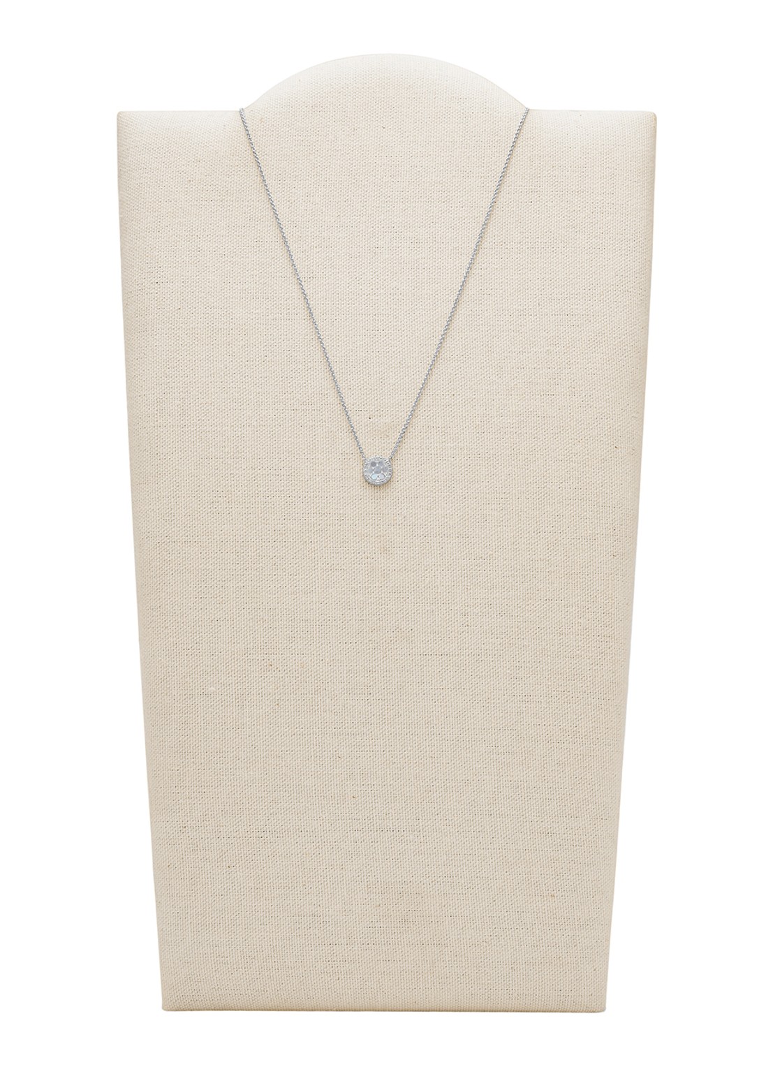 Fossil Ketting van zilver met parelmoer JFS00520040 - detail 2 zilver
