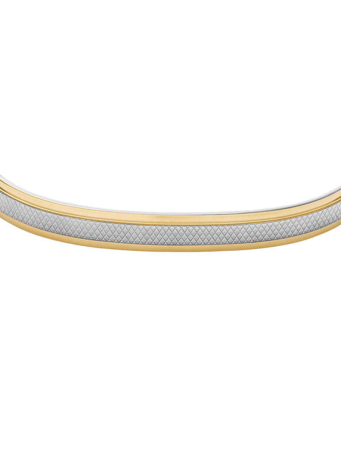 Fossil Knox bangle JF04916998 - detail zilver
