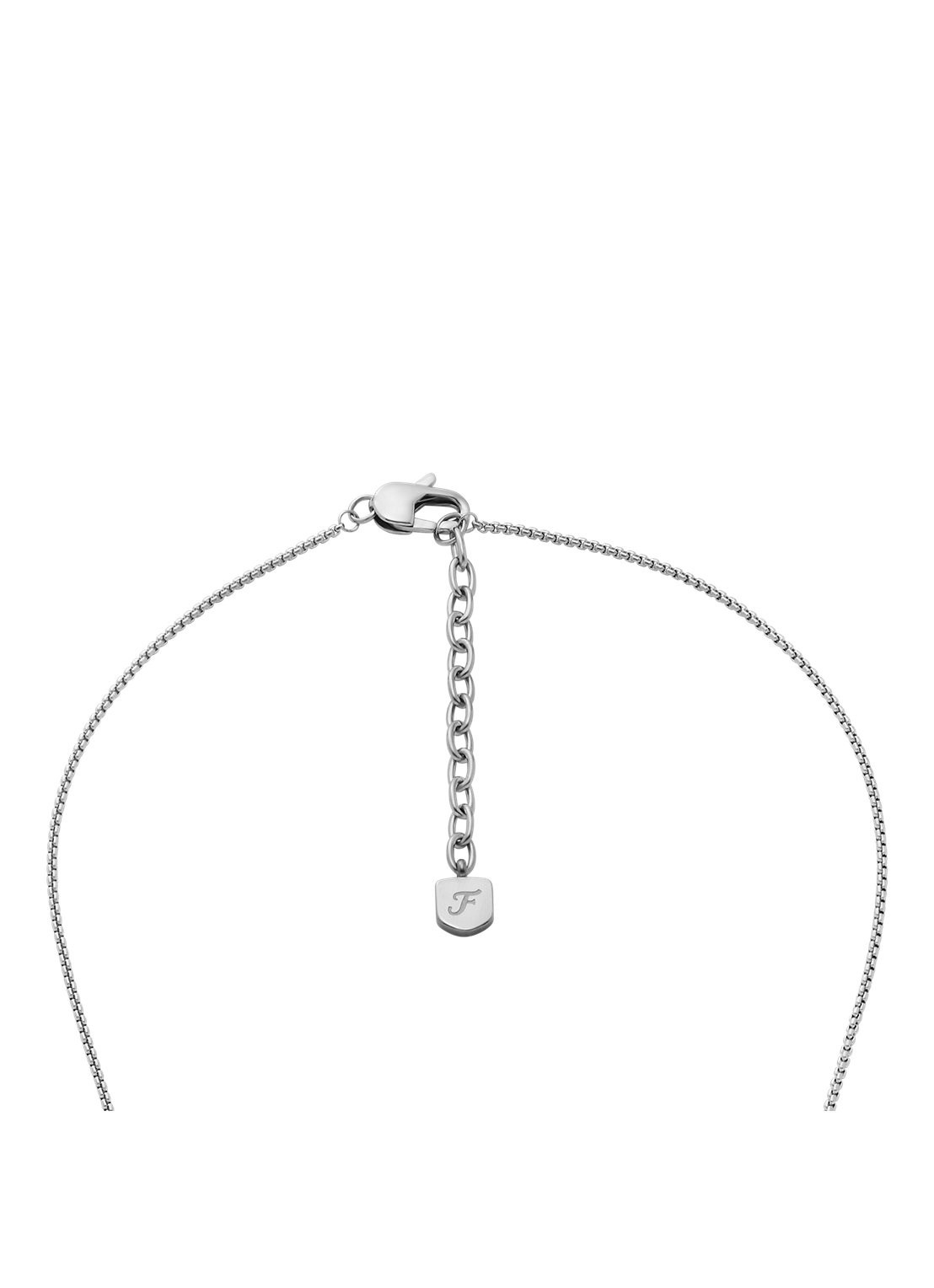 Fossil Knox ketting met hanger JF04882040 - detail 4 zilver