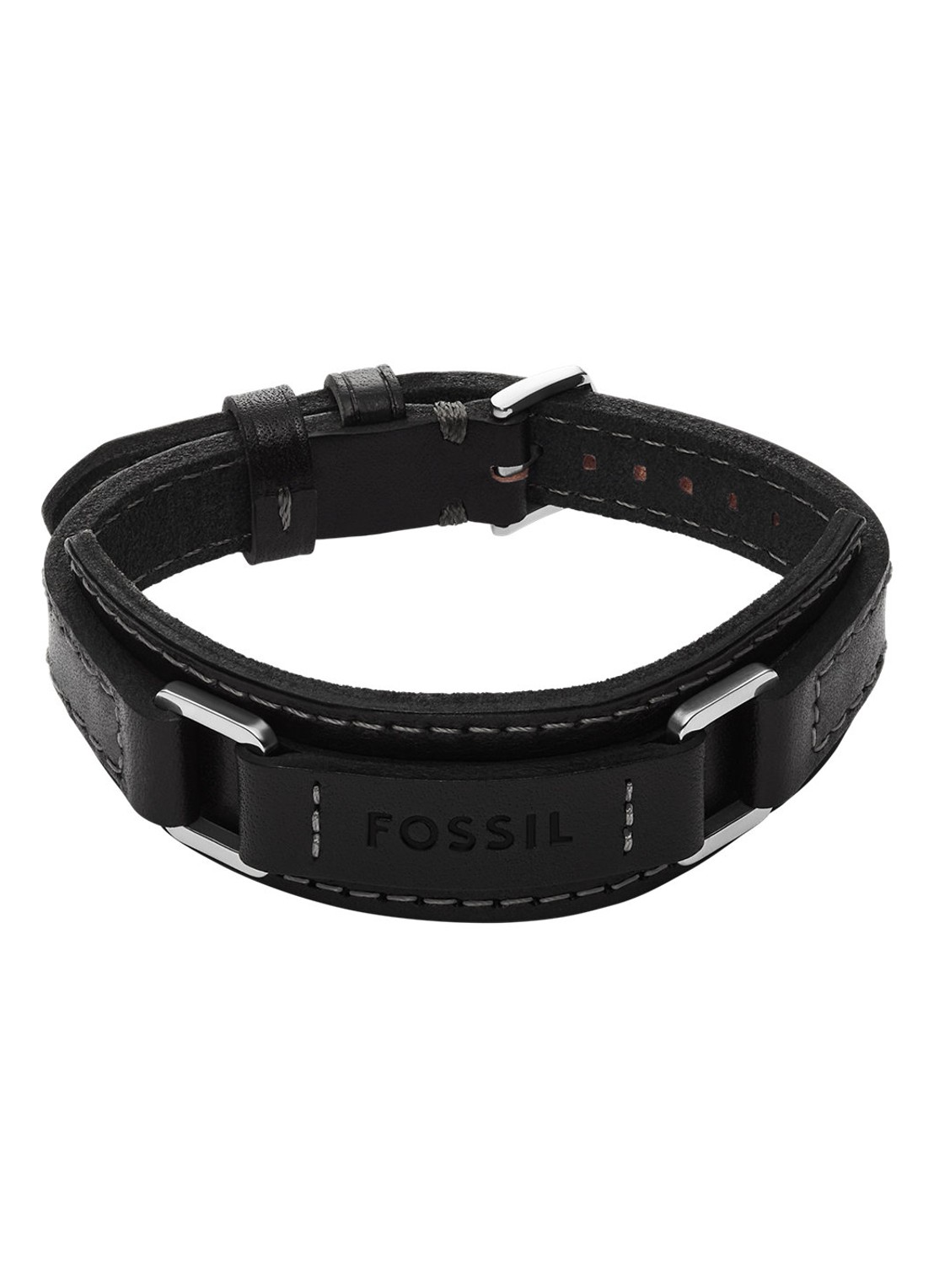 Fossil Machine armband JF04950040 - voorkant 5 zwart