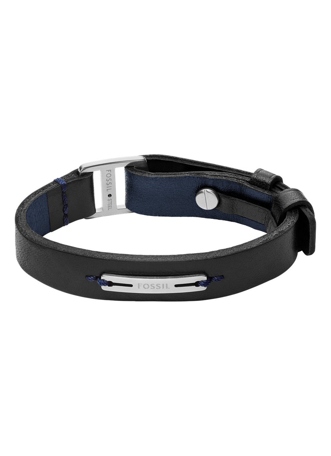 Fossil Machine armband JF04964040 - voorkant blauw
