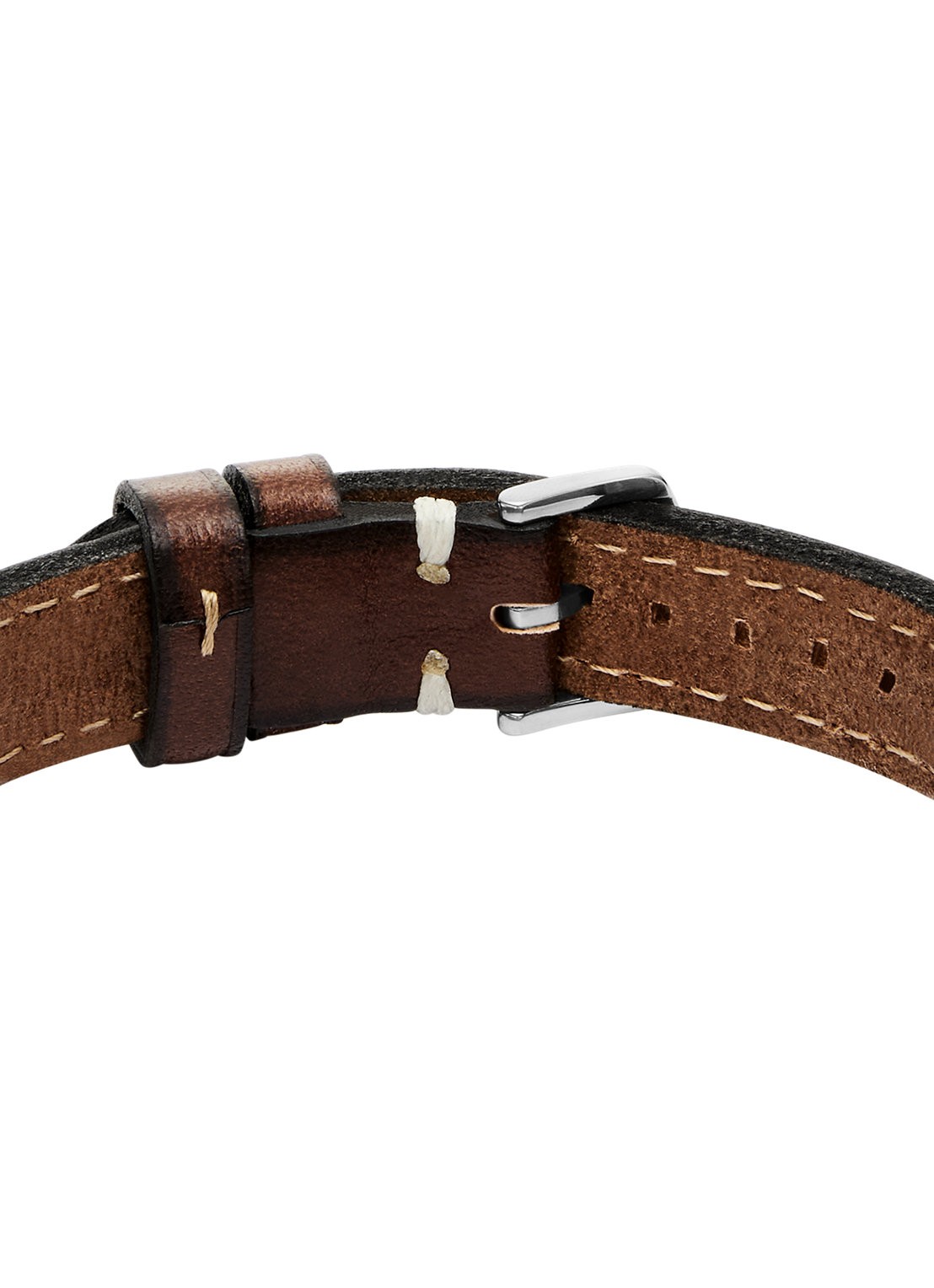 Fossil Machine armband van leer JF04941040 - detail 3 bruin