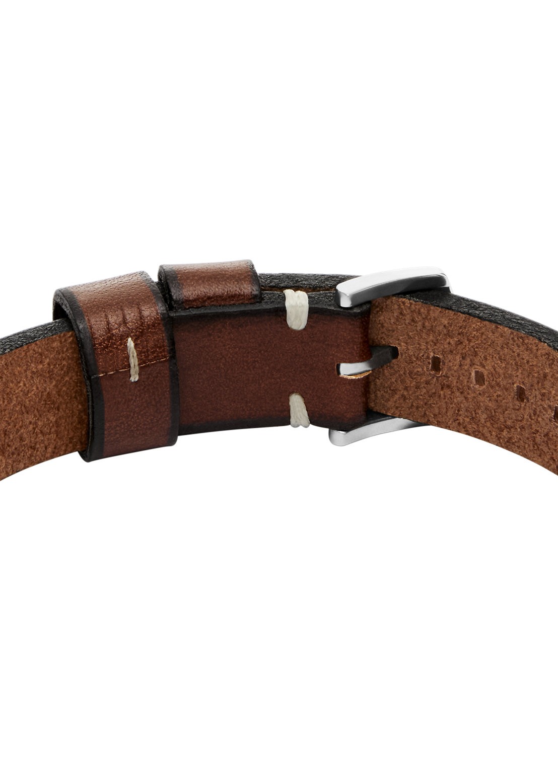 Fossil Machine armband van leer JF04942040 - detail 2 bruin