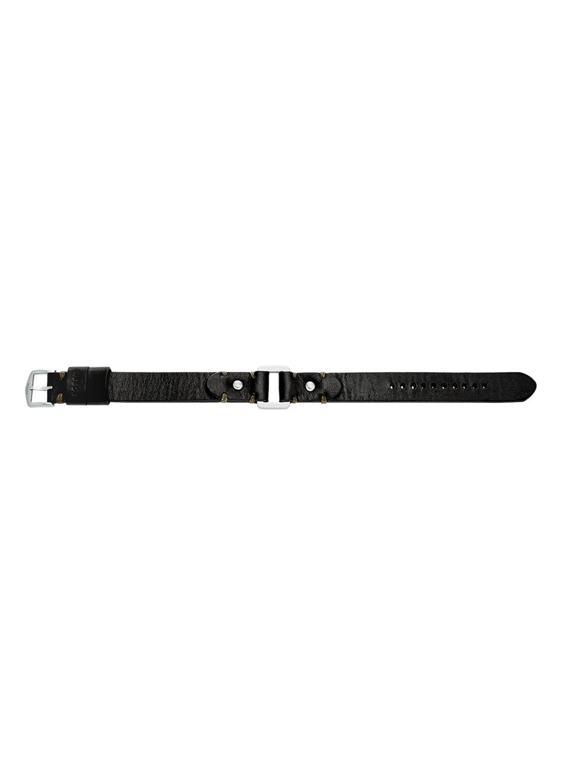 Fossil Machine armband van leer JF04946040 - detail 4 zwart