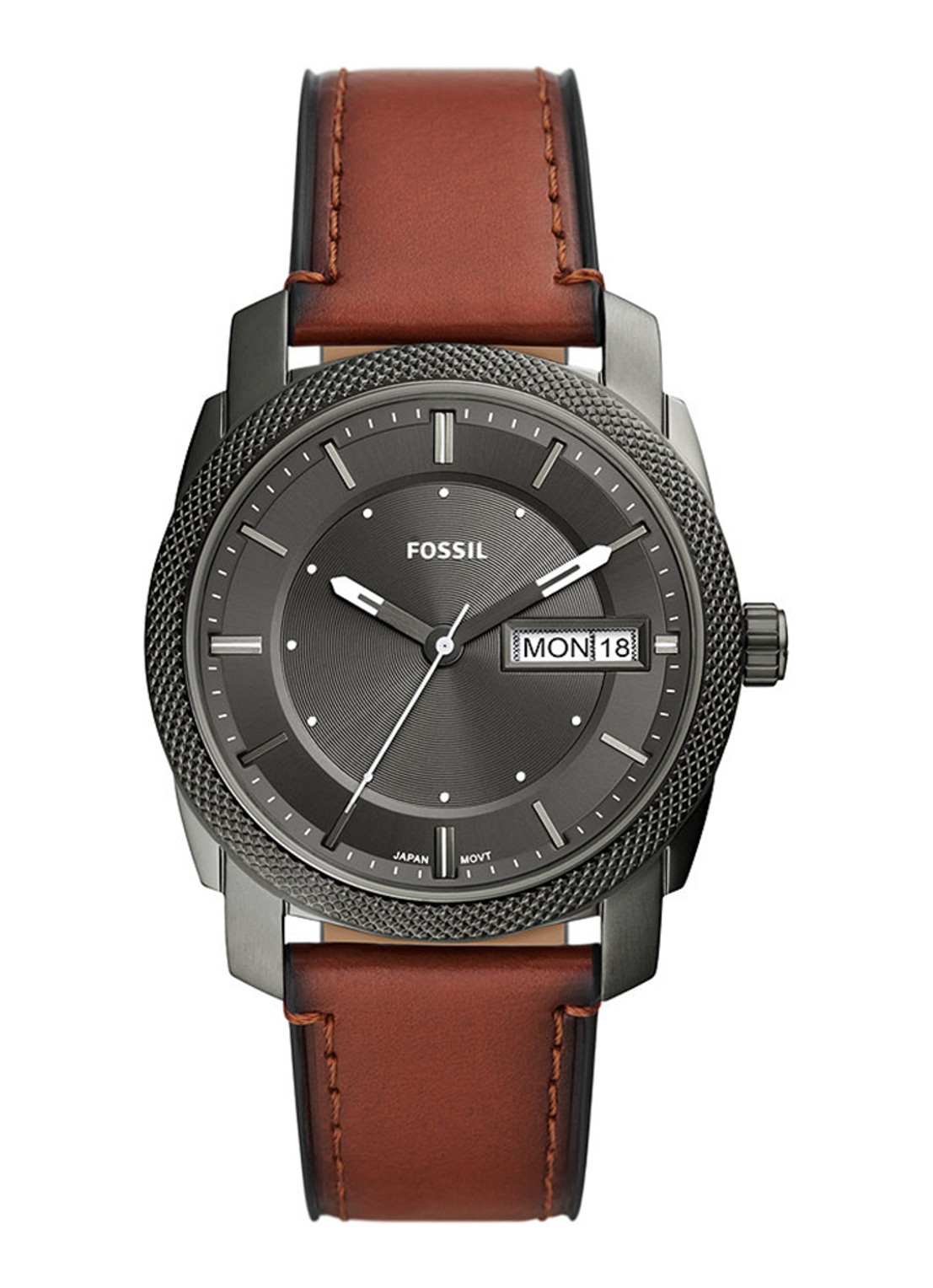 Fossil Machine horloge FS5900 - voorkant 5 grijs