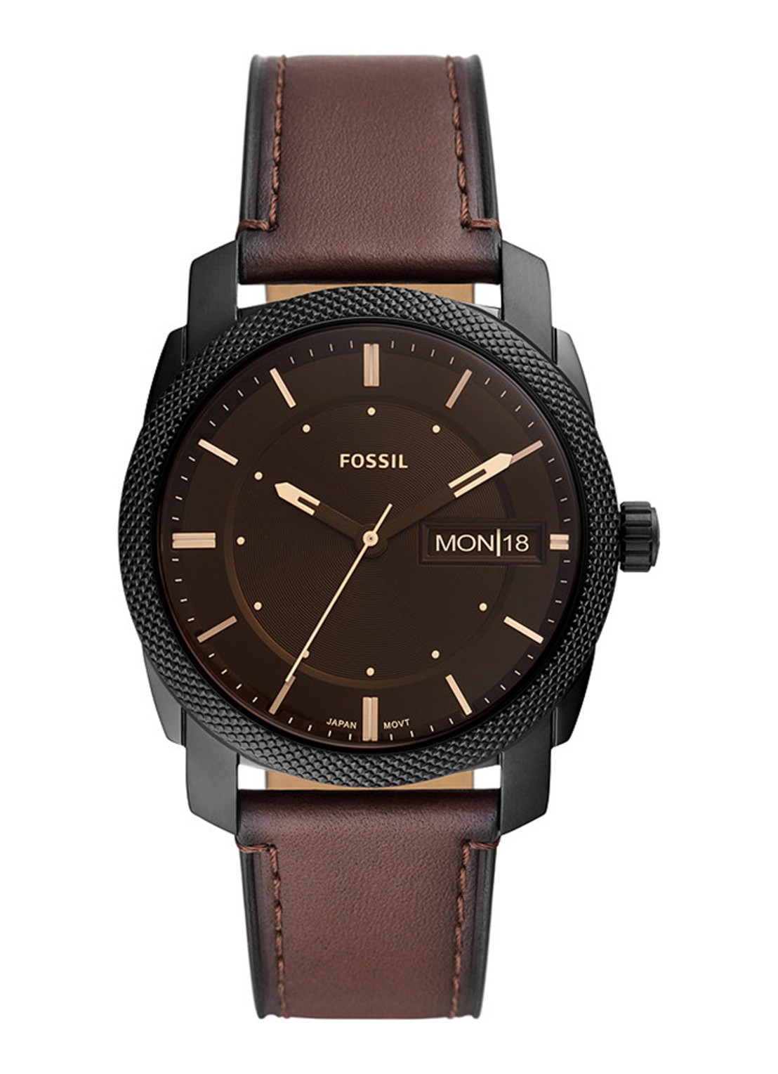 Fossil Machine horloge FS5901 - voorkant 5 zwart
