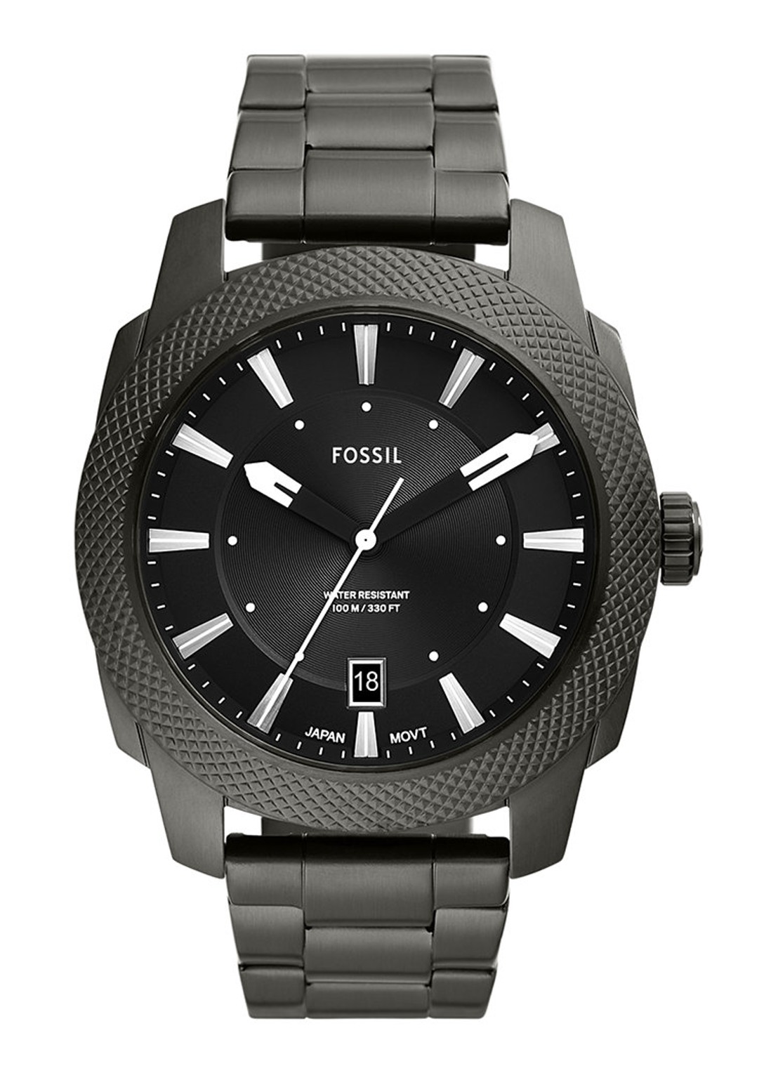 Fossil Machine horloge FS5970 - voorkant metallic