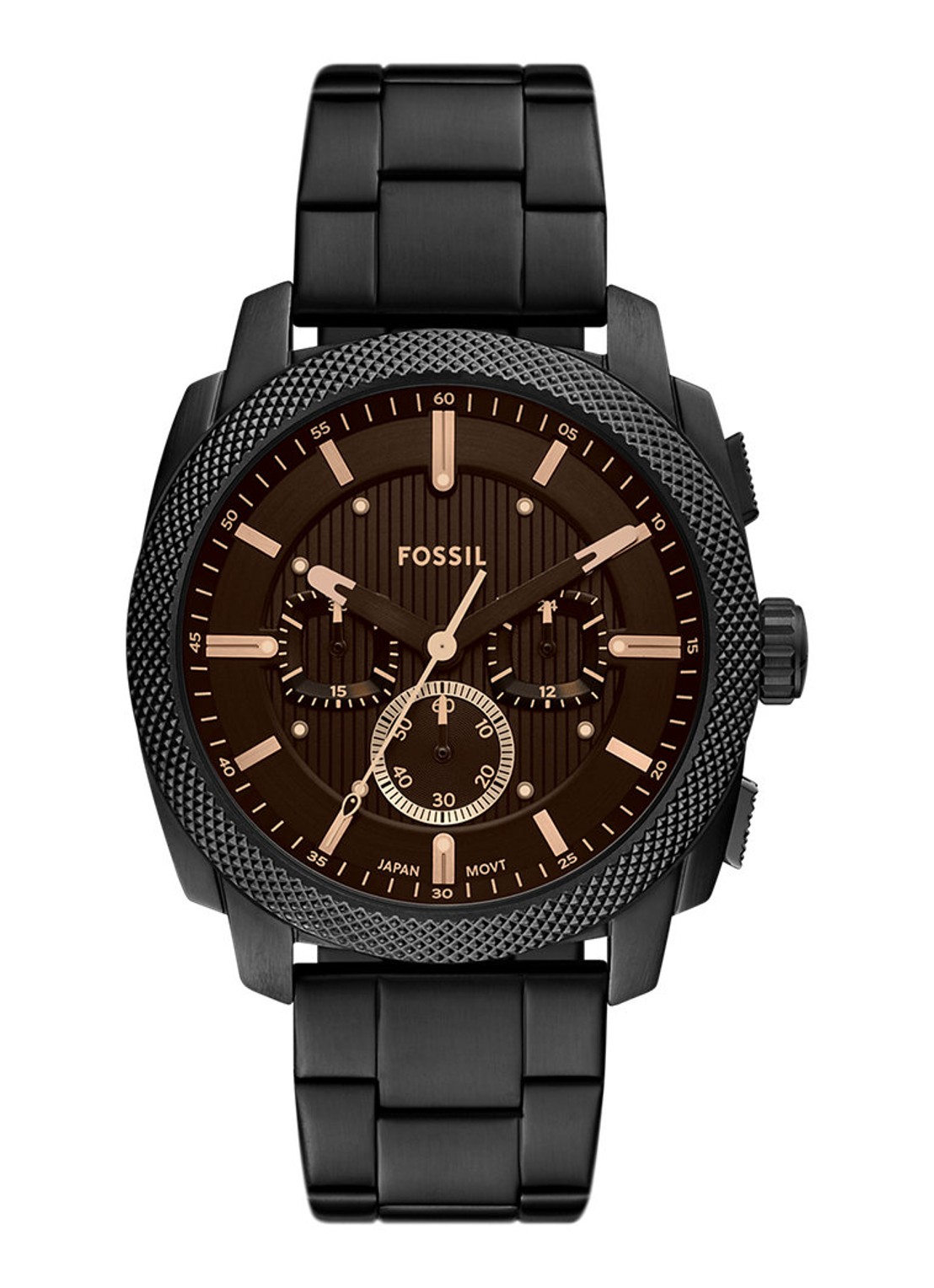 Fossil Machine horloge FS6097 - voorkant zwart