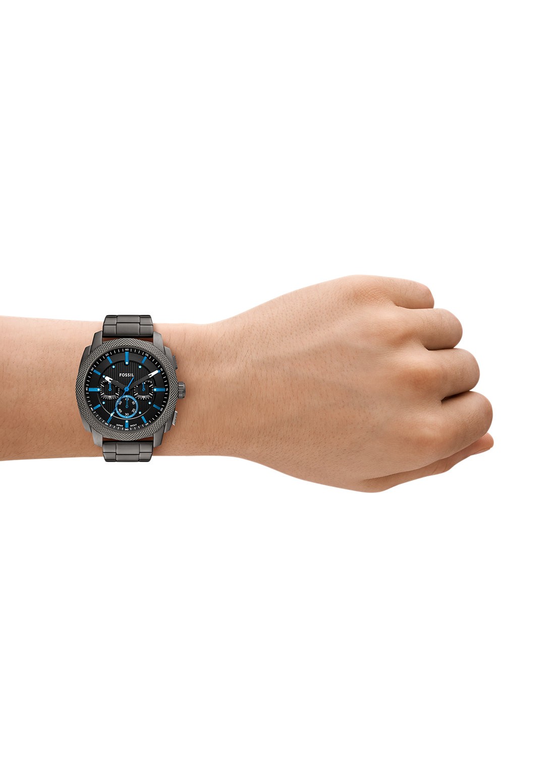 Fossil Machine horloge FS6098 - detail 5 antraciet
