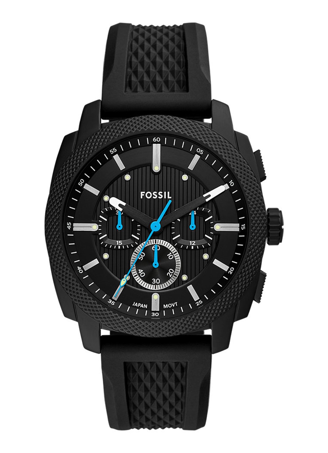 Fossil Machine horloge FS6099 - voorkant zwart