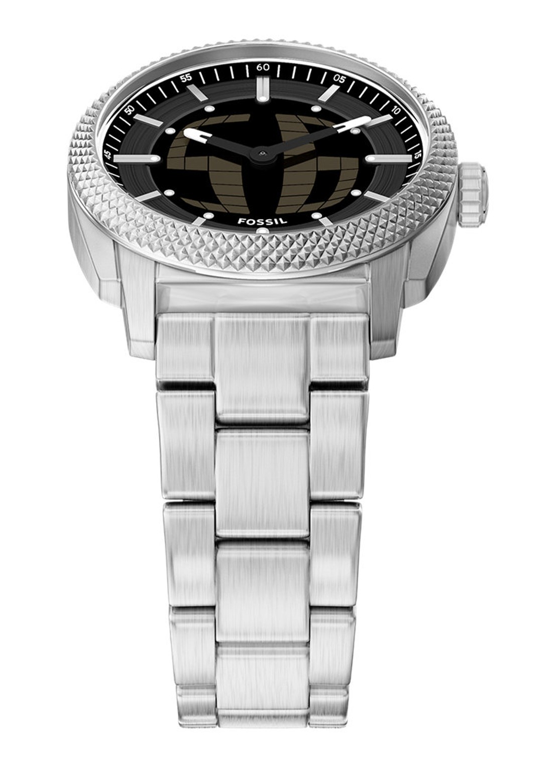 Fossil Machine horloge FS6155 - detail 4 zilver