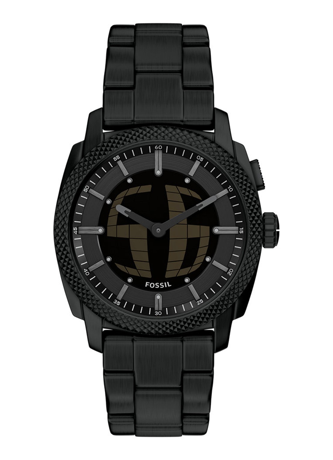 Fossil Machine horloge FS6156 - voorkant zwart