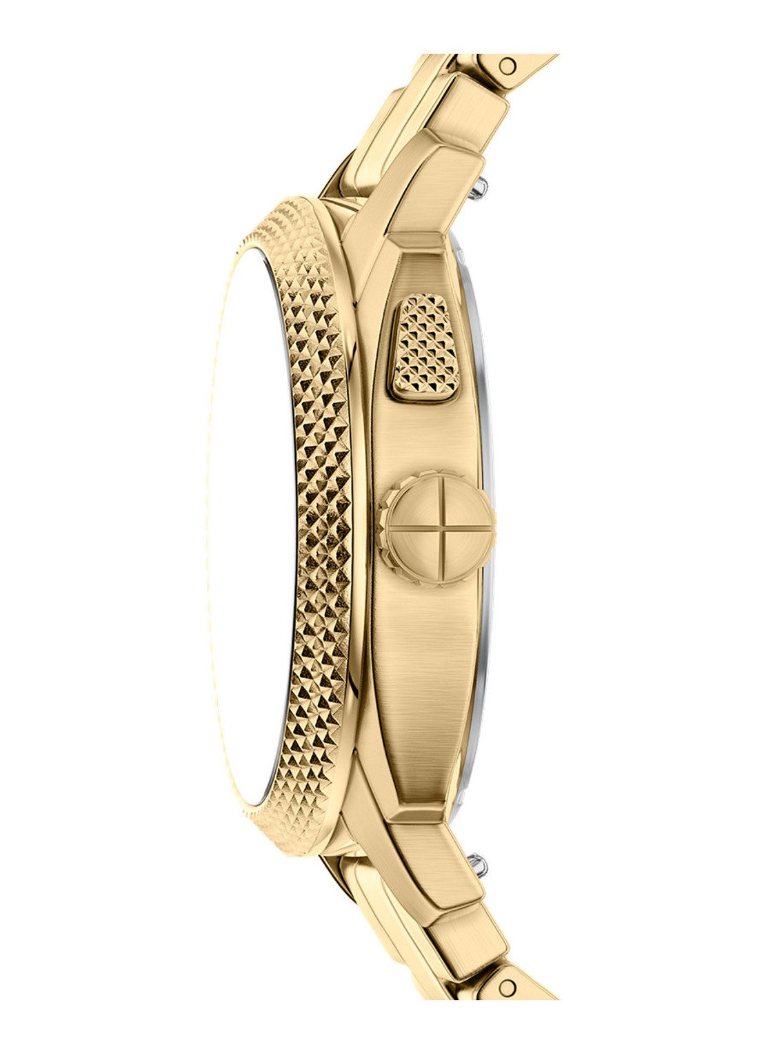 Fossil Machine horloge FS6157 - detail 3 goud