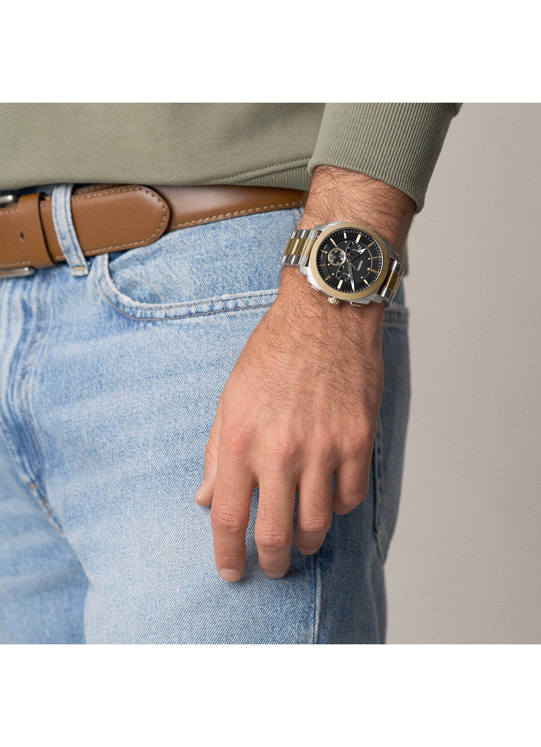 Fossil Machine horloge FS6159 - detail 6 zilver
