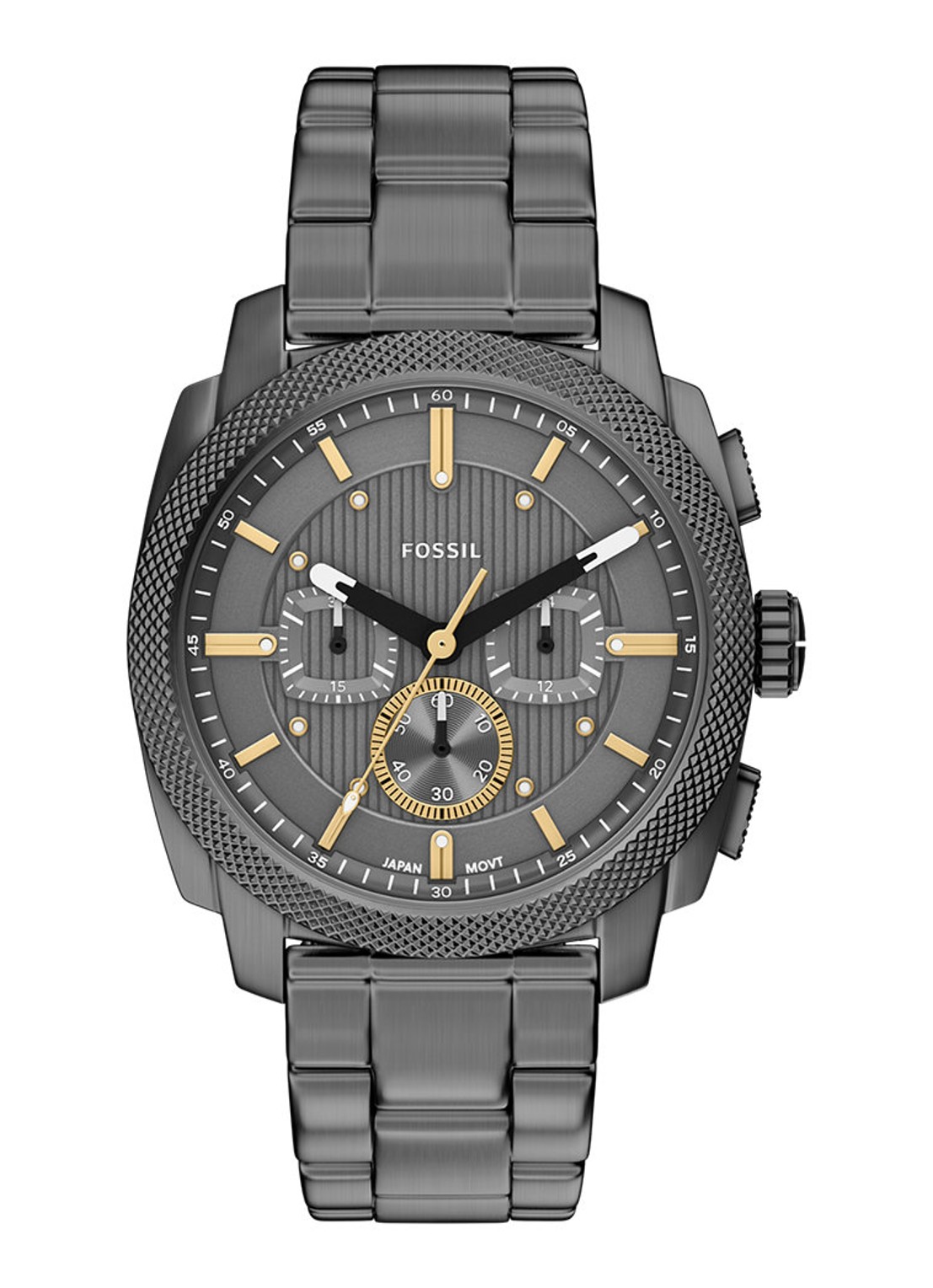 Fossil Machine horloge FS6160 - voorkant antraciet