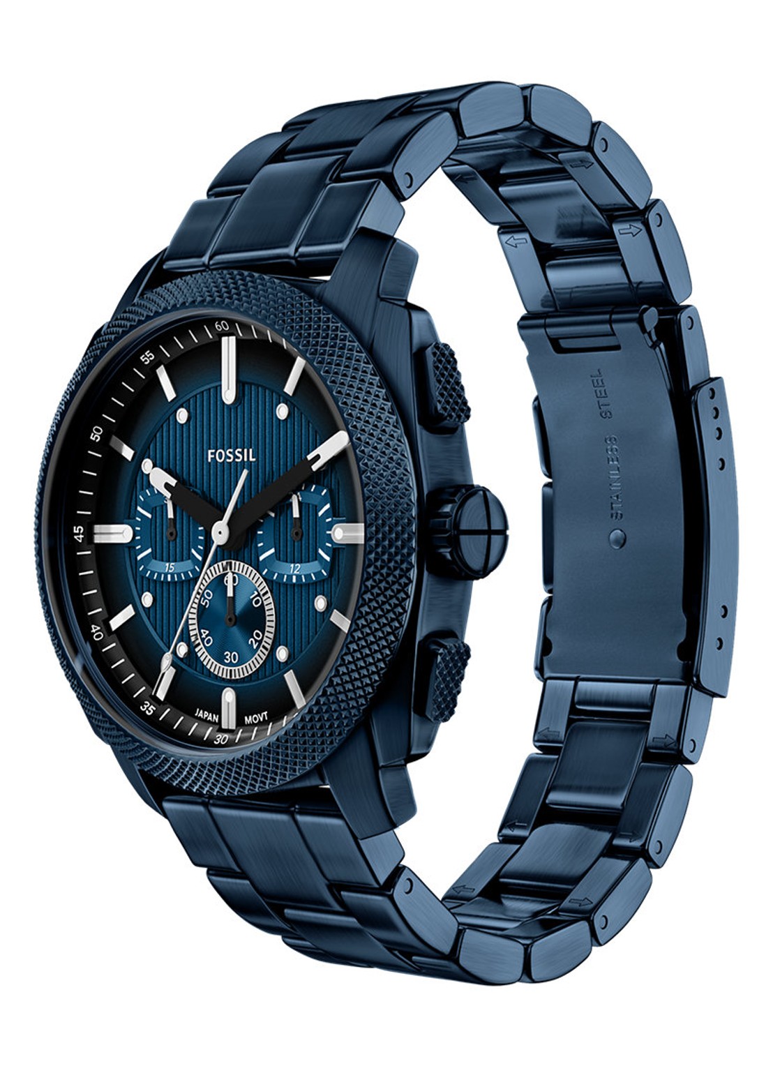 Fossil Machine horloge FS6167 - detail 5 blauw