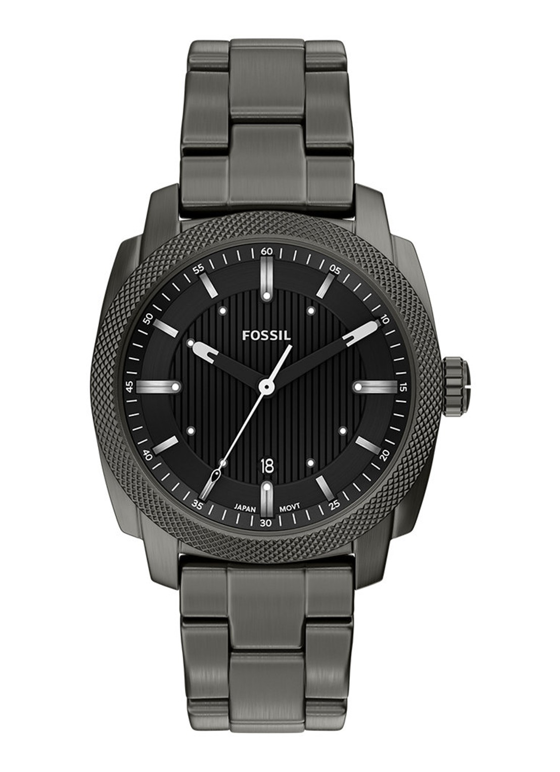 Fossil Machine horloge FS6185 - voorkant 6 donkergrijs