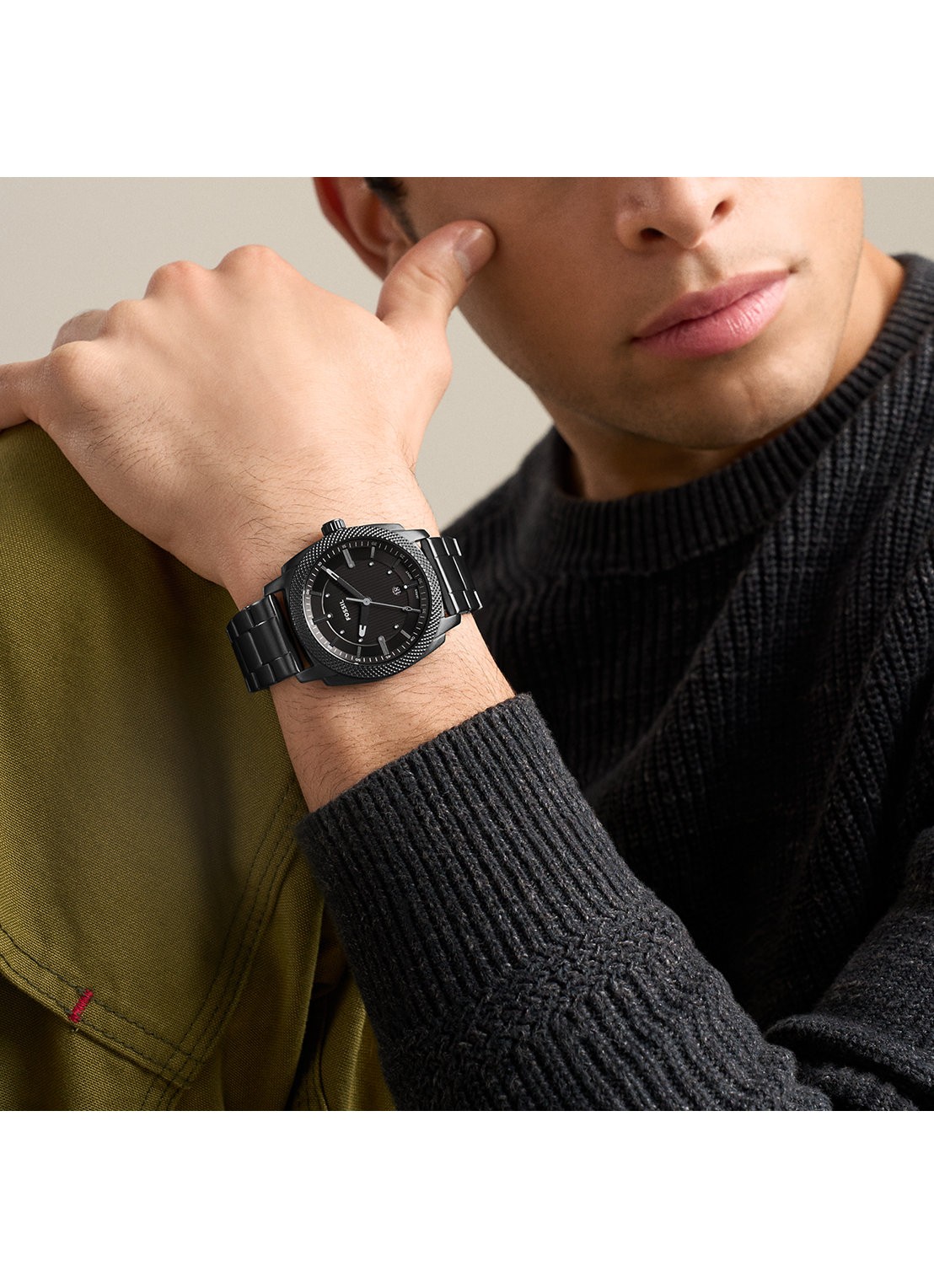 Fossil Machine horloge FS6186 - detail 4 zwart