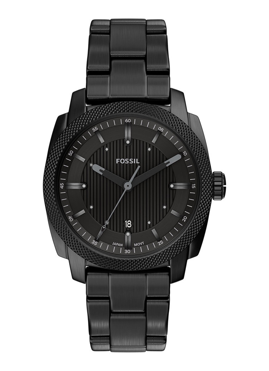 Fossil Machine horloge FS6186 - voorkant 6 zwart