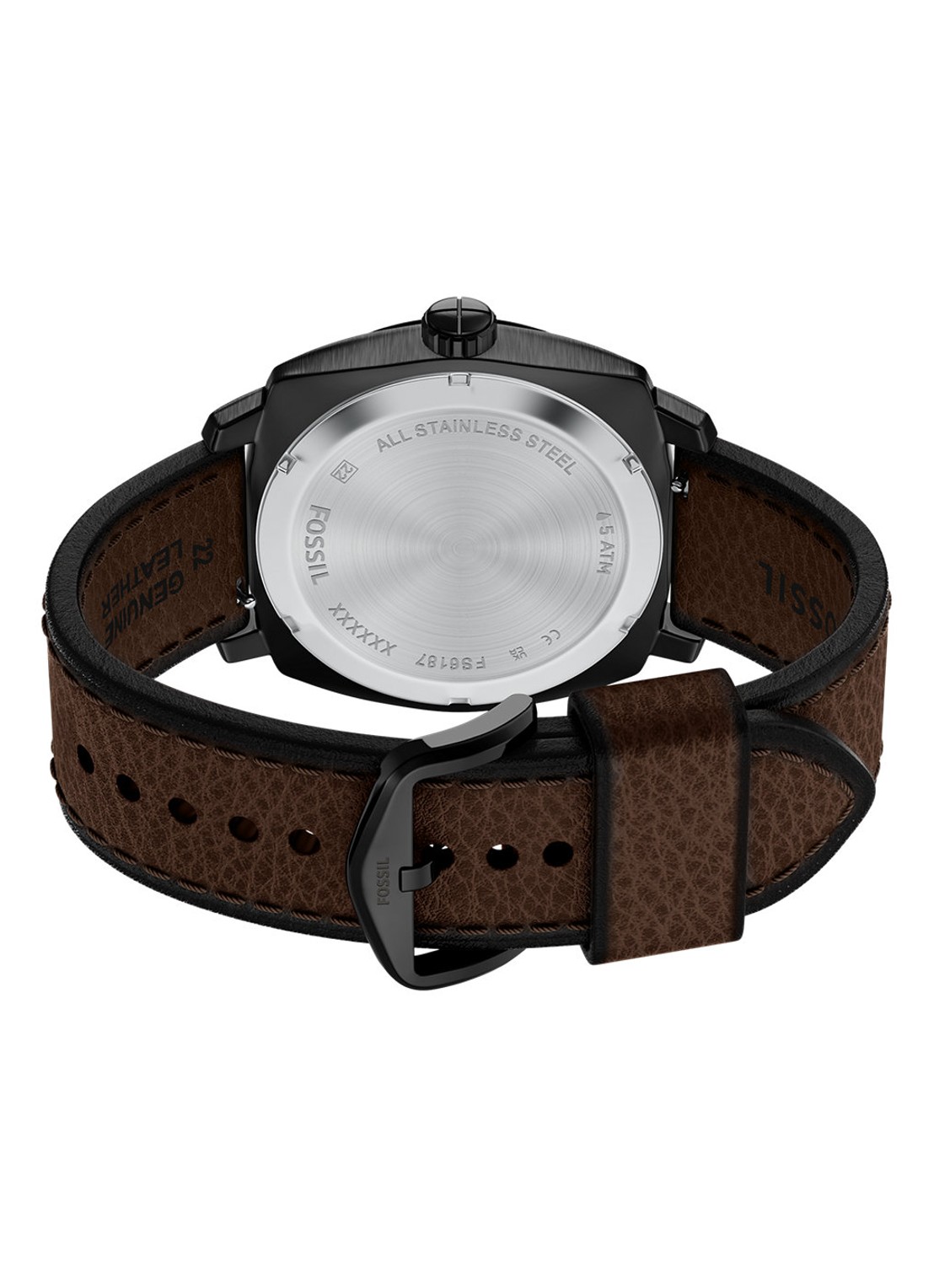 Fossil Machine horloge FS6187 - detail 4 zwart