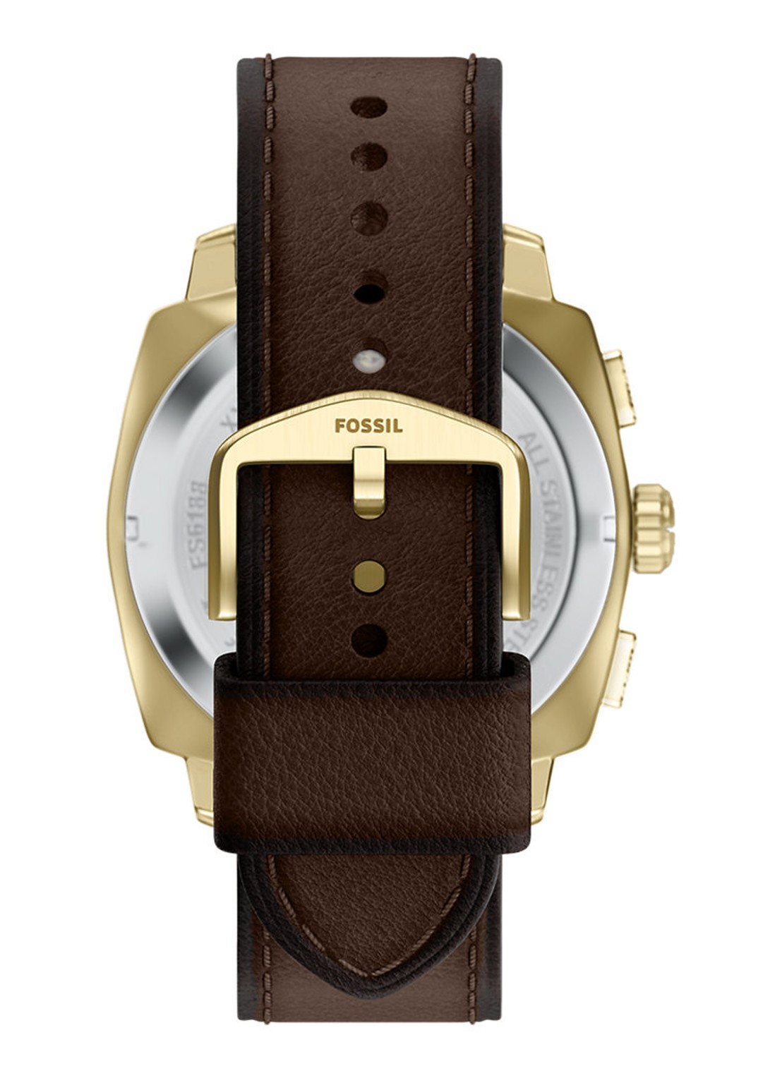 Fossil Machine horloge FS6188 - detail 2 goud