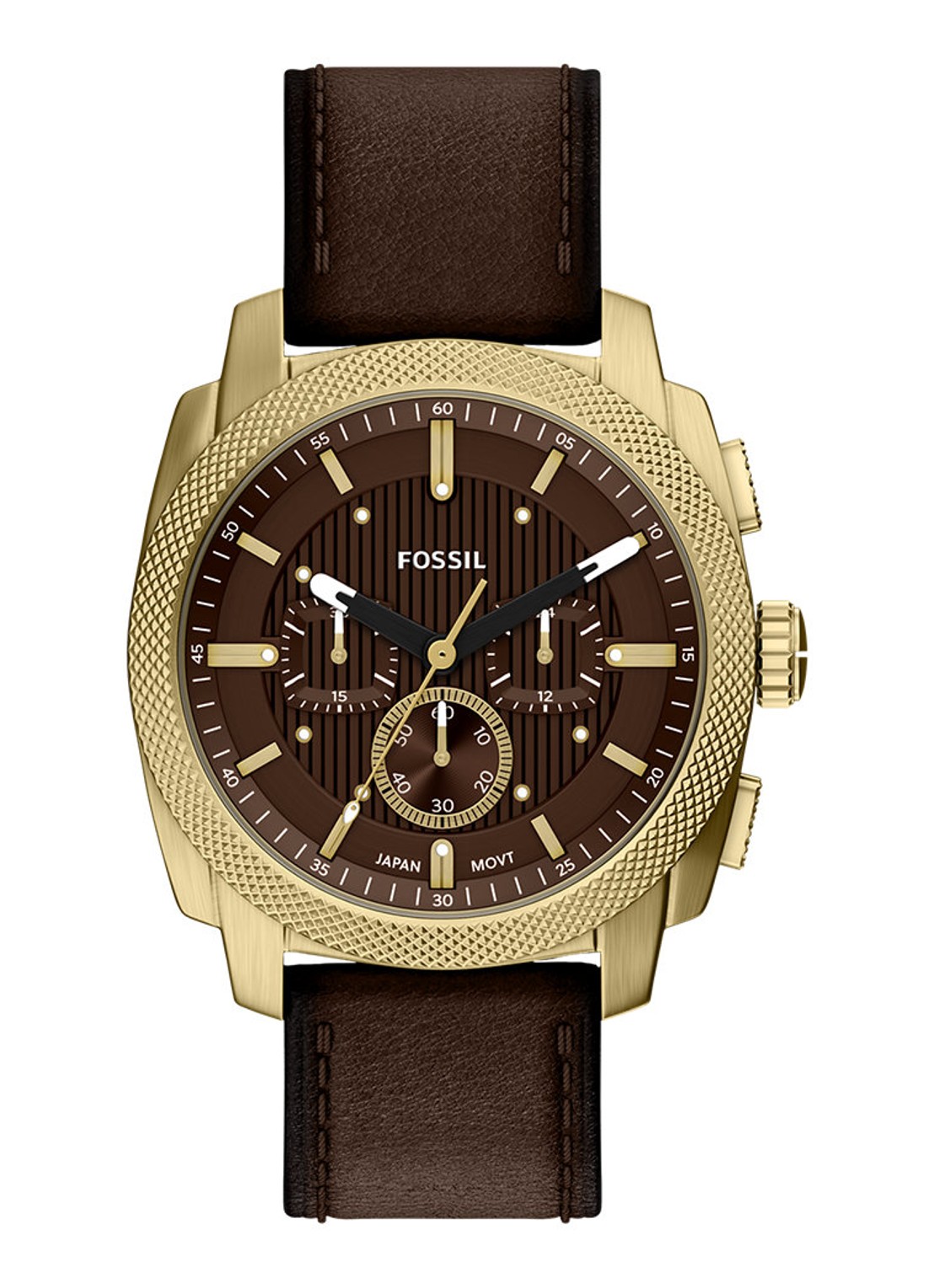Fossil Machine horloge FS6188 - voorkant goud