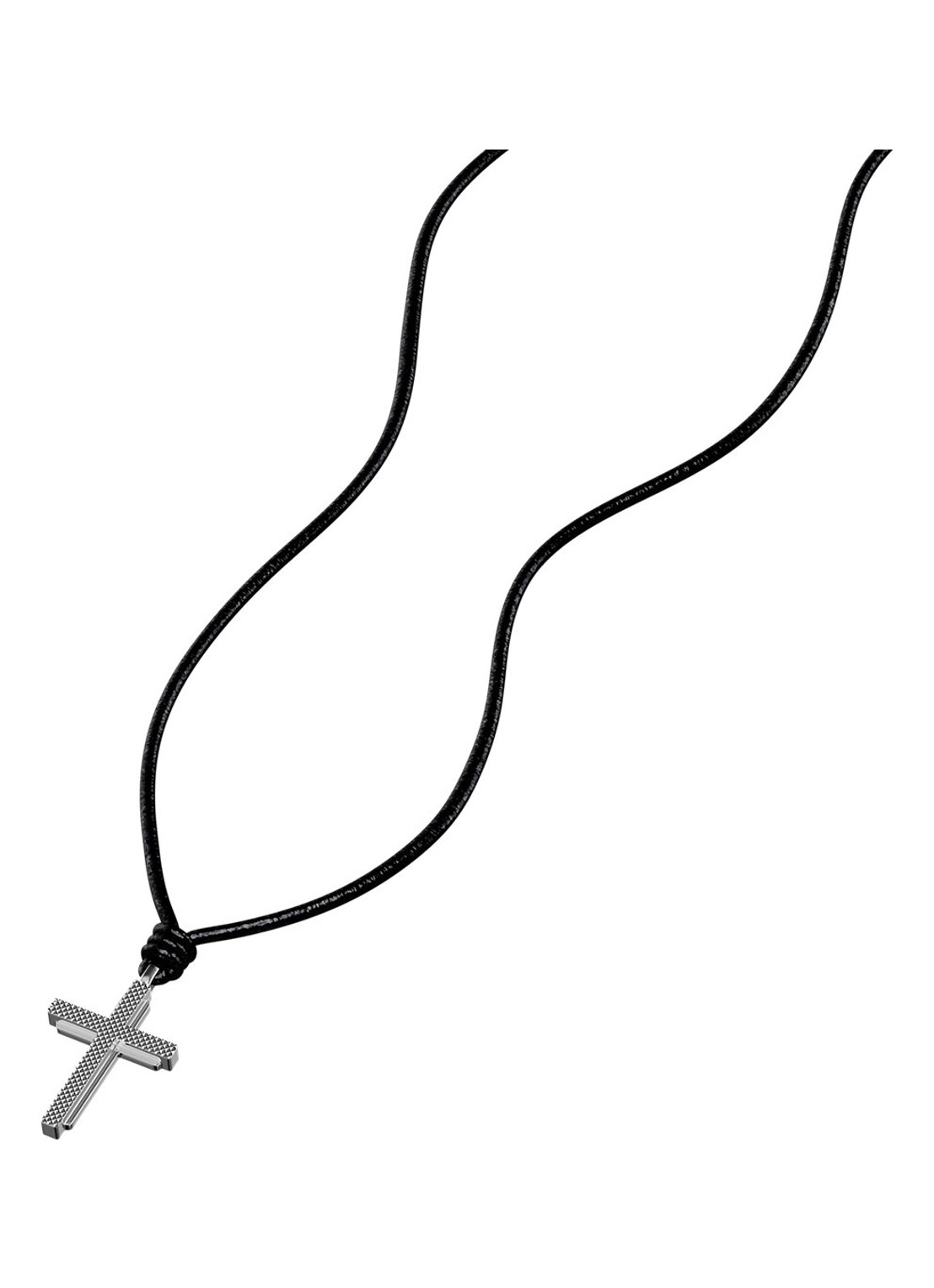 Fossil Machine ketting van leer JF05006040 - detail 2 zwart