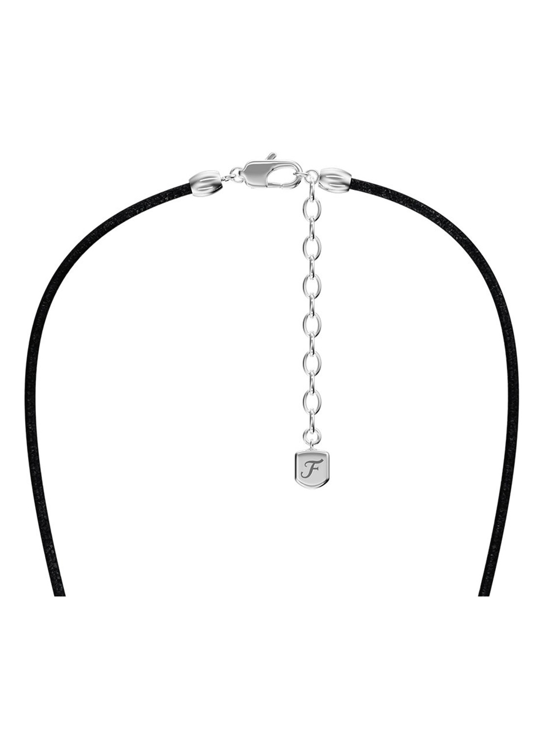 Fossil Machine ketting van leer JF05006040 - detail 4 zwart