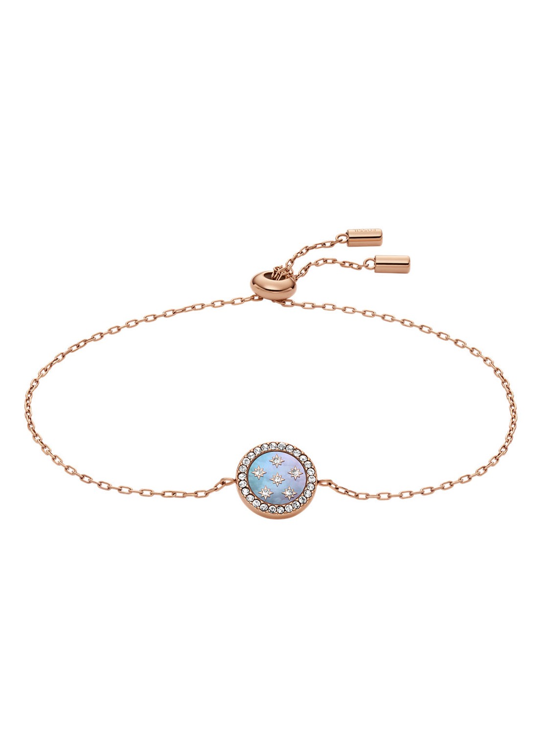 Fossil Merrit armband JF04937791 - voorkant roségoud