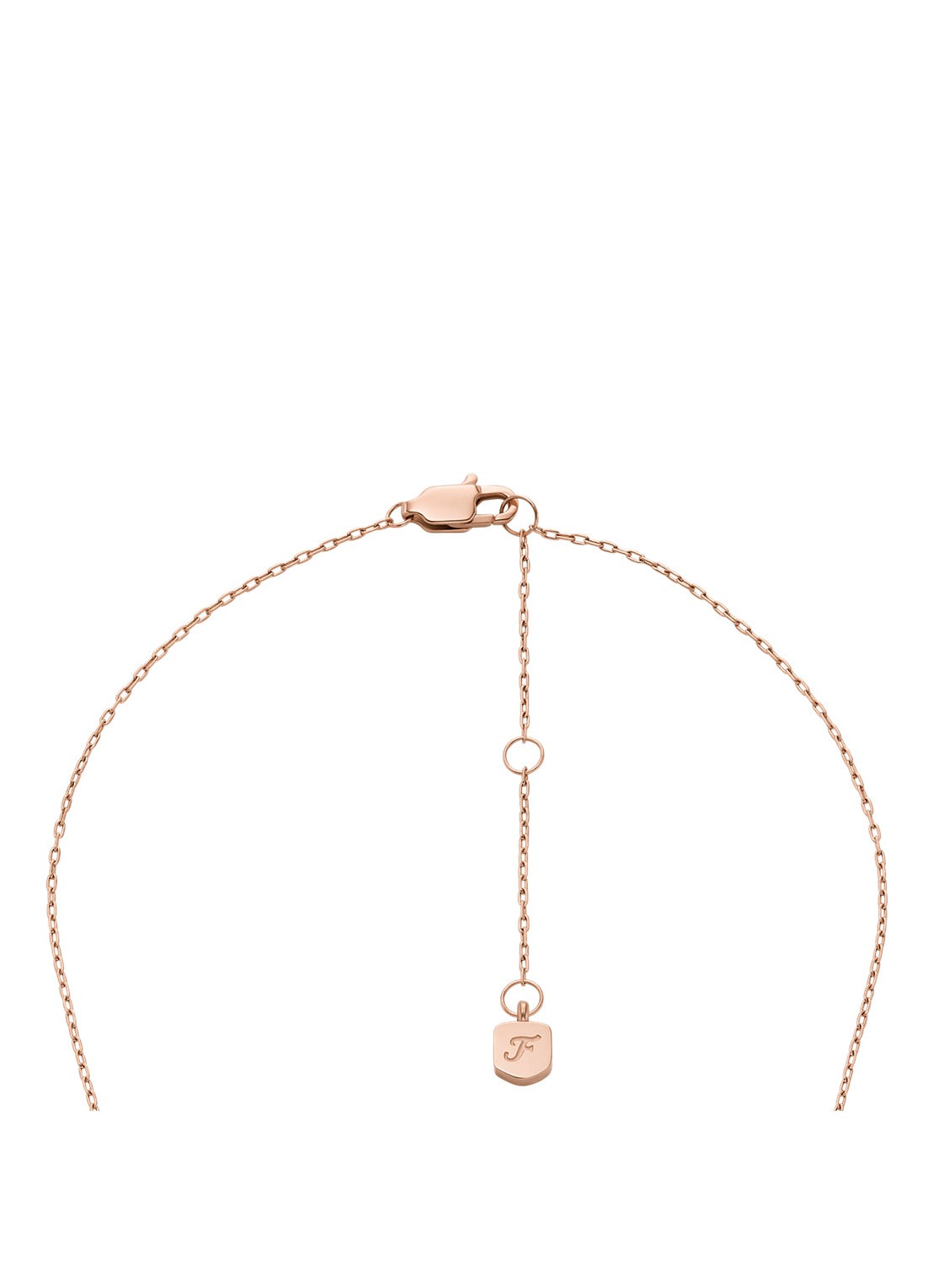 Fossil Merrit ketting JF04936791 - detail 4 roségoud