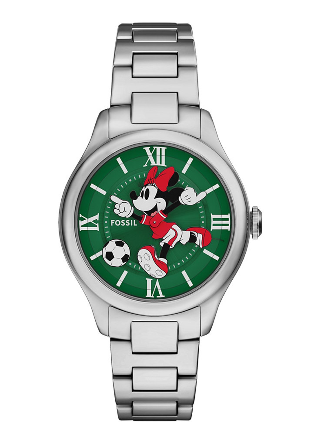 Fossil Mickey and friends horloge LE1201 - voorkant zilver