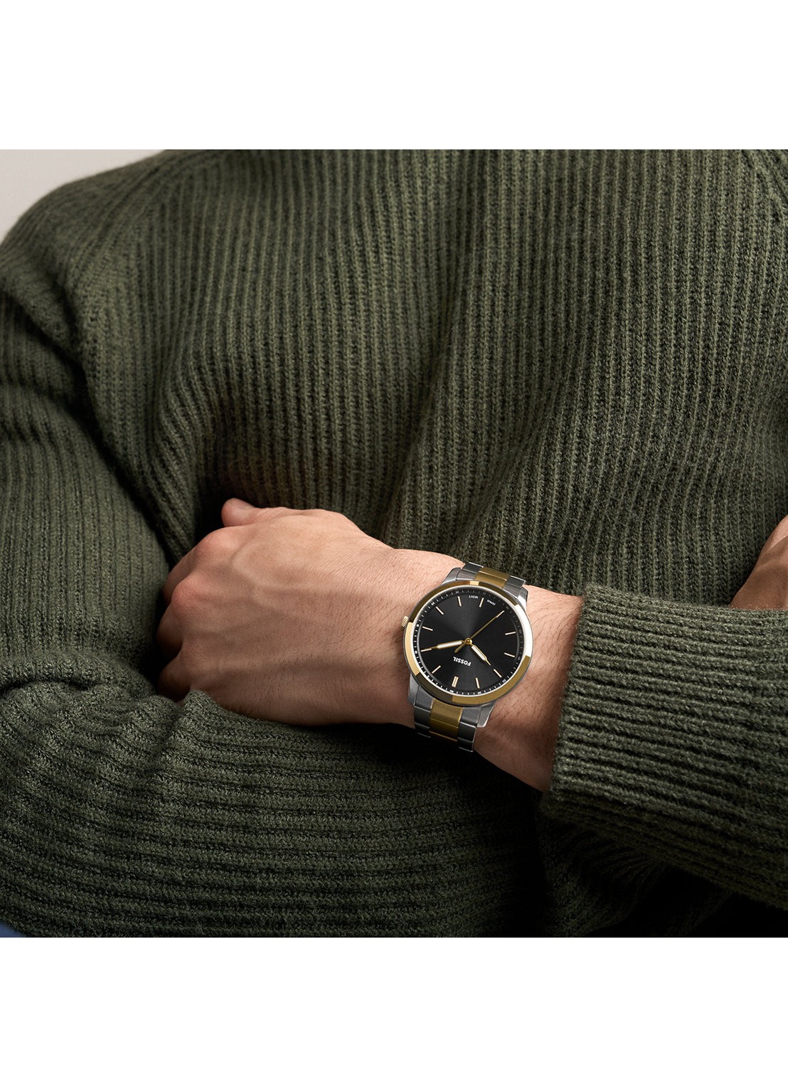 Fossil Minimalist horloge FS6182 - detail 5 zilver