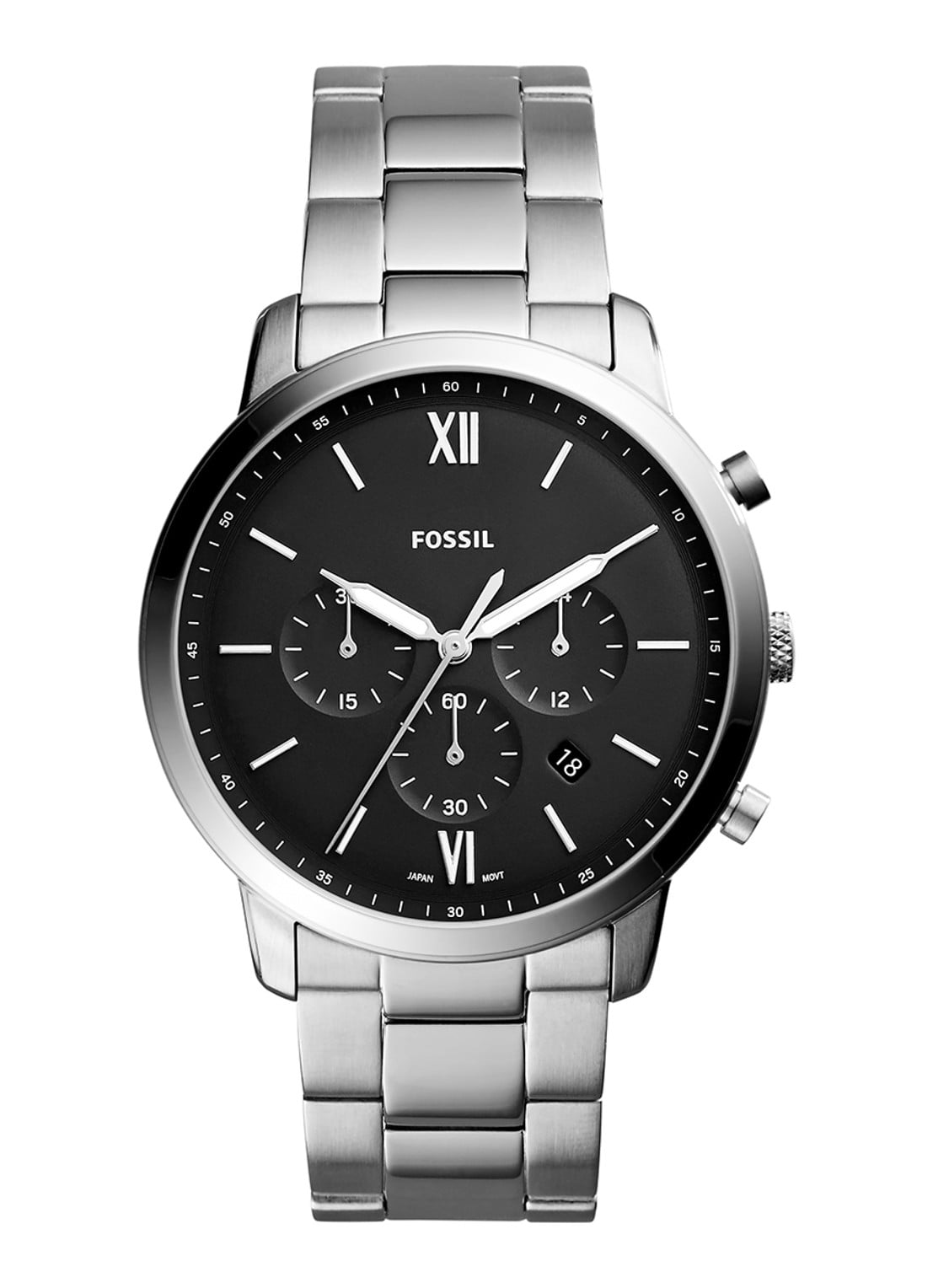 Fossil Neutra Chrono horloge FS5384 - voorkant zilver