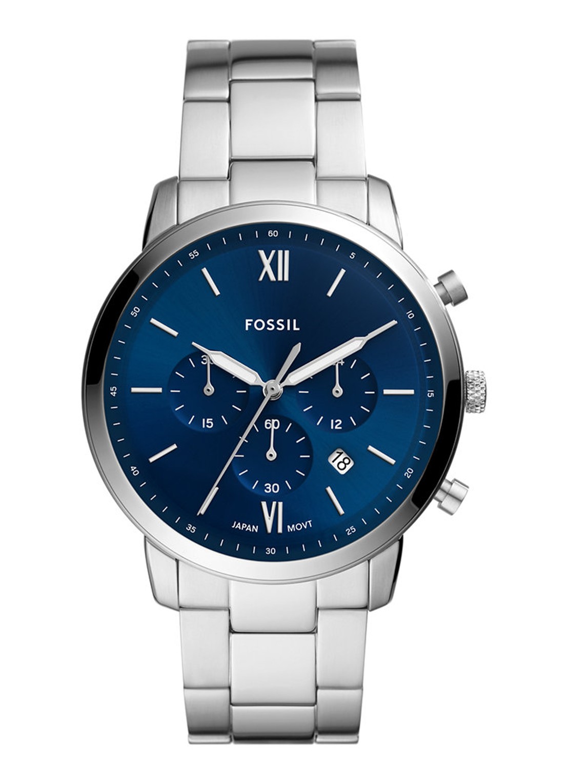 Fossil Neutra Chrono horloge FS5792 - voorkant 4 zilver