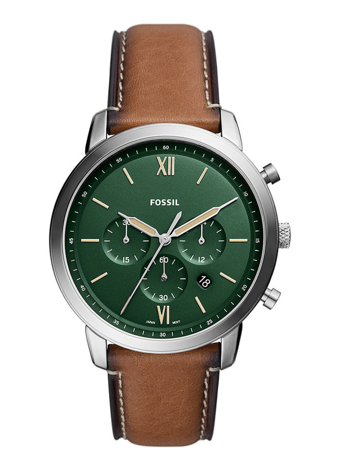 Fossil Neutra horloge FS5963 - voorkant 6 zilver