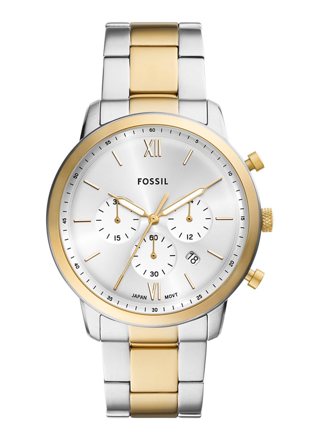 Fossil Neutra horloge FS6112 - voorkant 5 zilver
