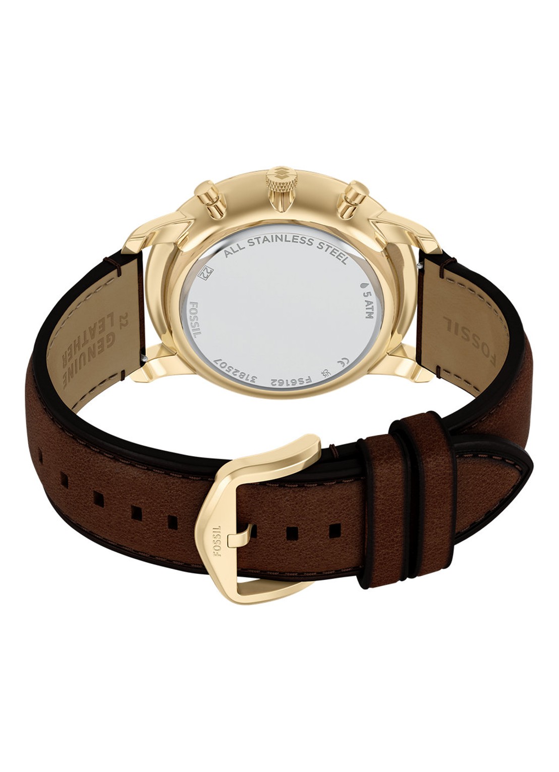 Fossil Neutra horloge FS6162 - detail 5 goud