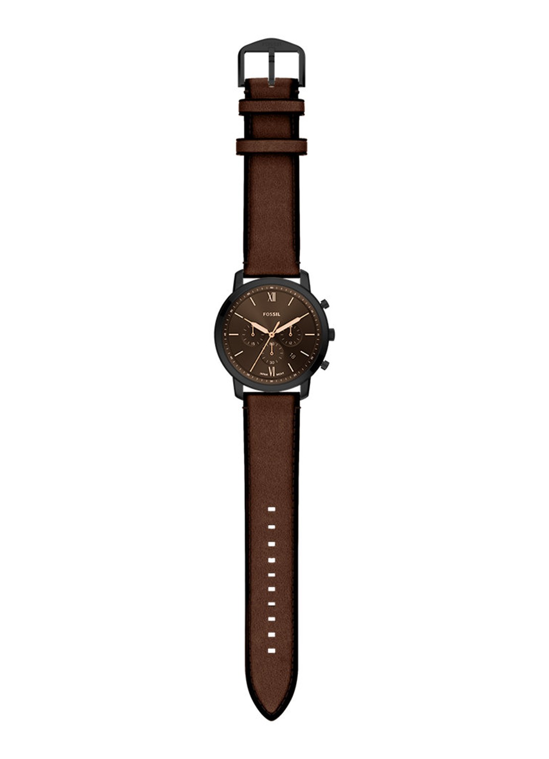 Fossil Neutra horloge FS6163 - detail 4 antraciet