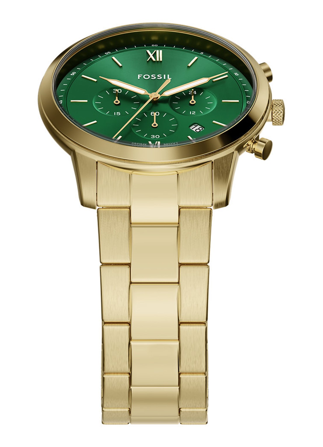 Fossil Neutra horloge FS6164 - detail 4 goud