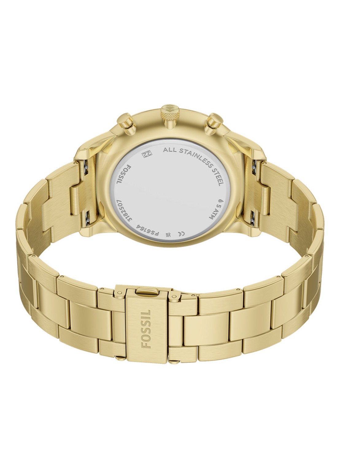 Fossil Neutra horloge FS6164 - detail 5 goud