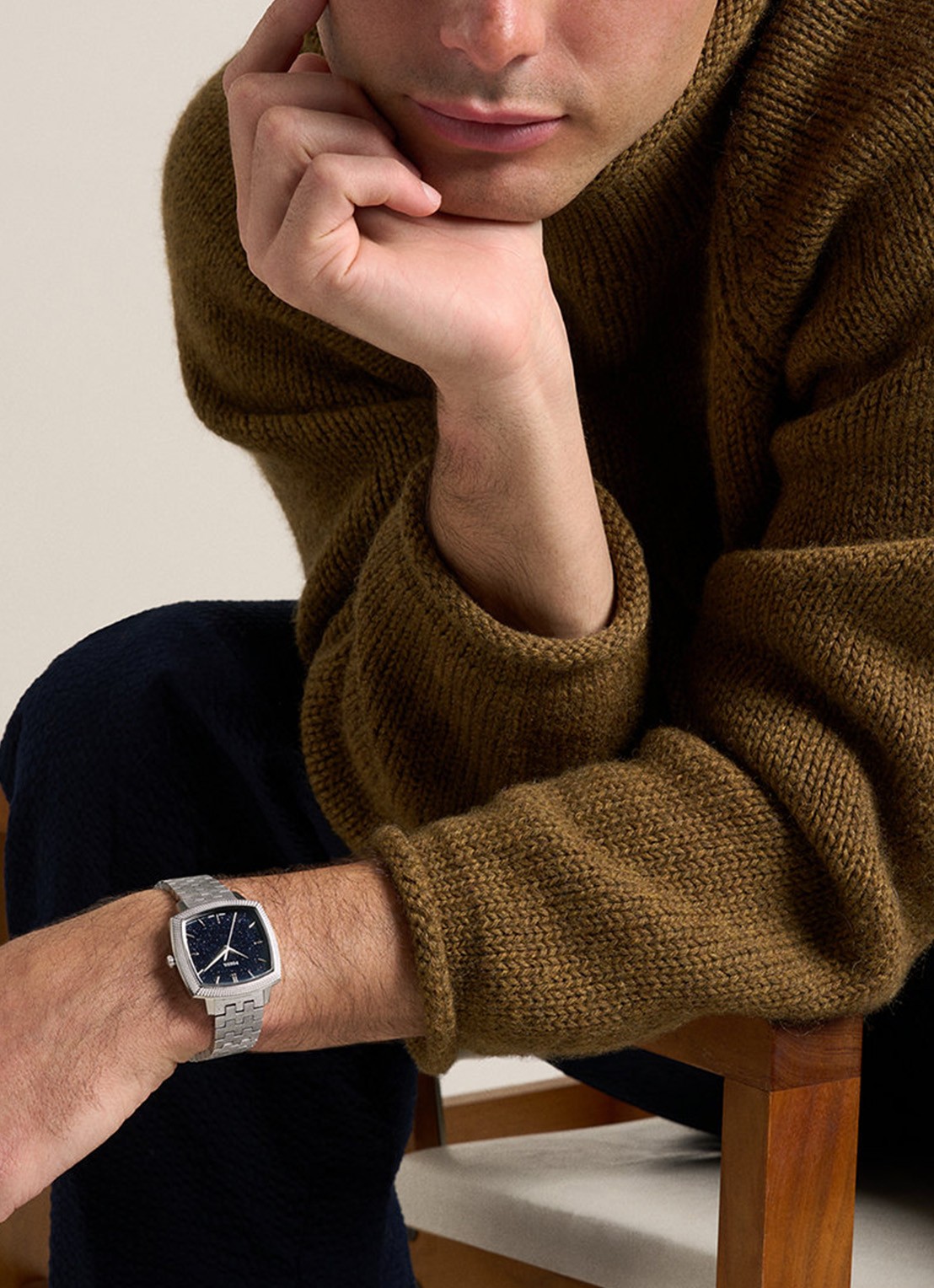 Fossil Nick Jonas x Machine Luxe horloge LE1216 - Limited Edition - voorkant 2 zilver