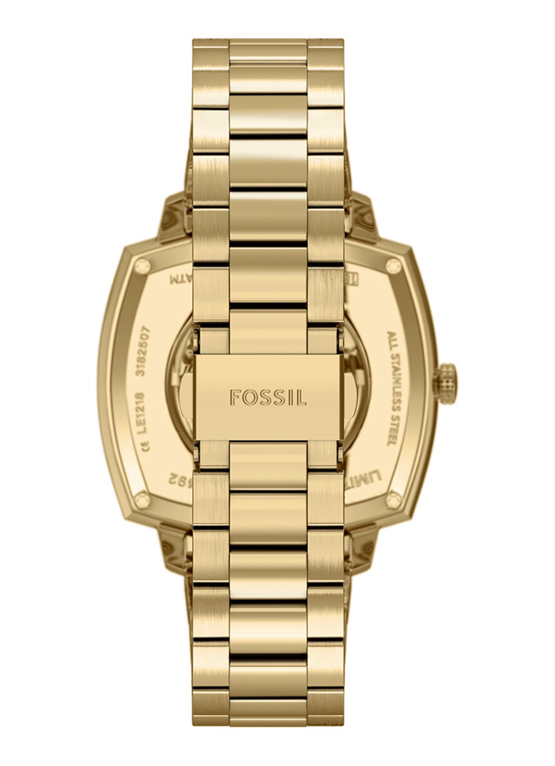 Fossil Nick Jonas x Machine Luxe horloge LE1218 - Limited Edition - detail goud