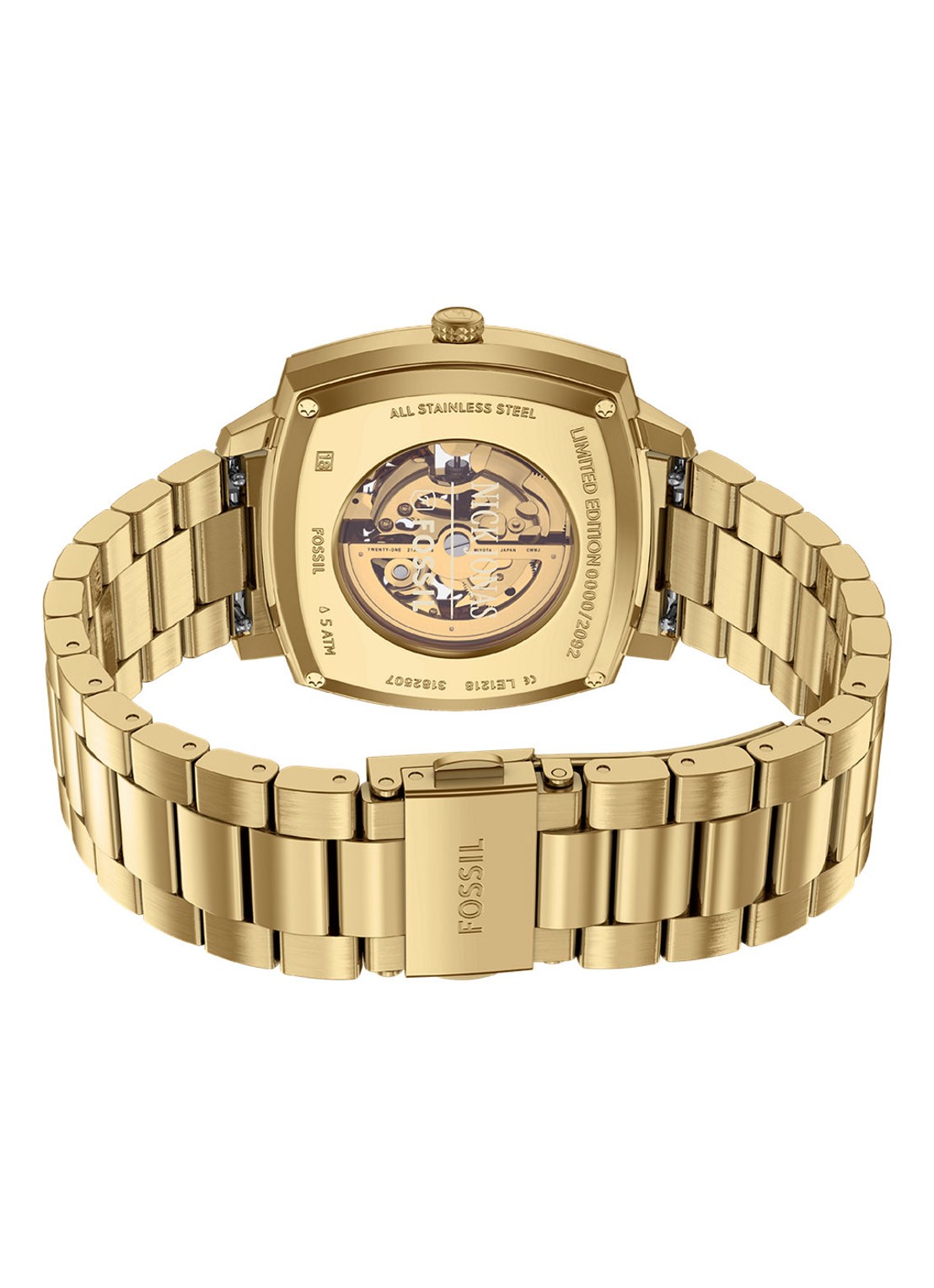 Fossil Nick Jonas x Machine Luxe horloge LE1218 - Limited Edition - detail 3 goud