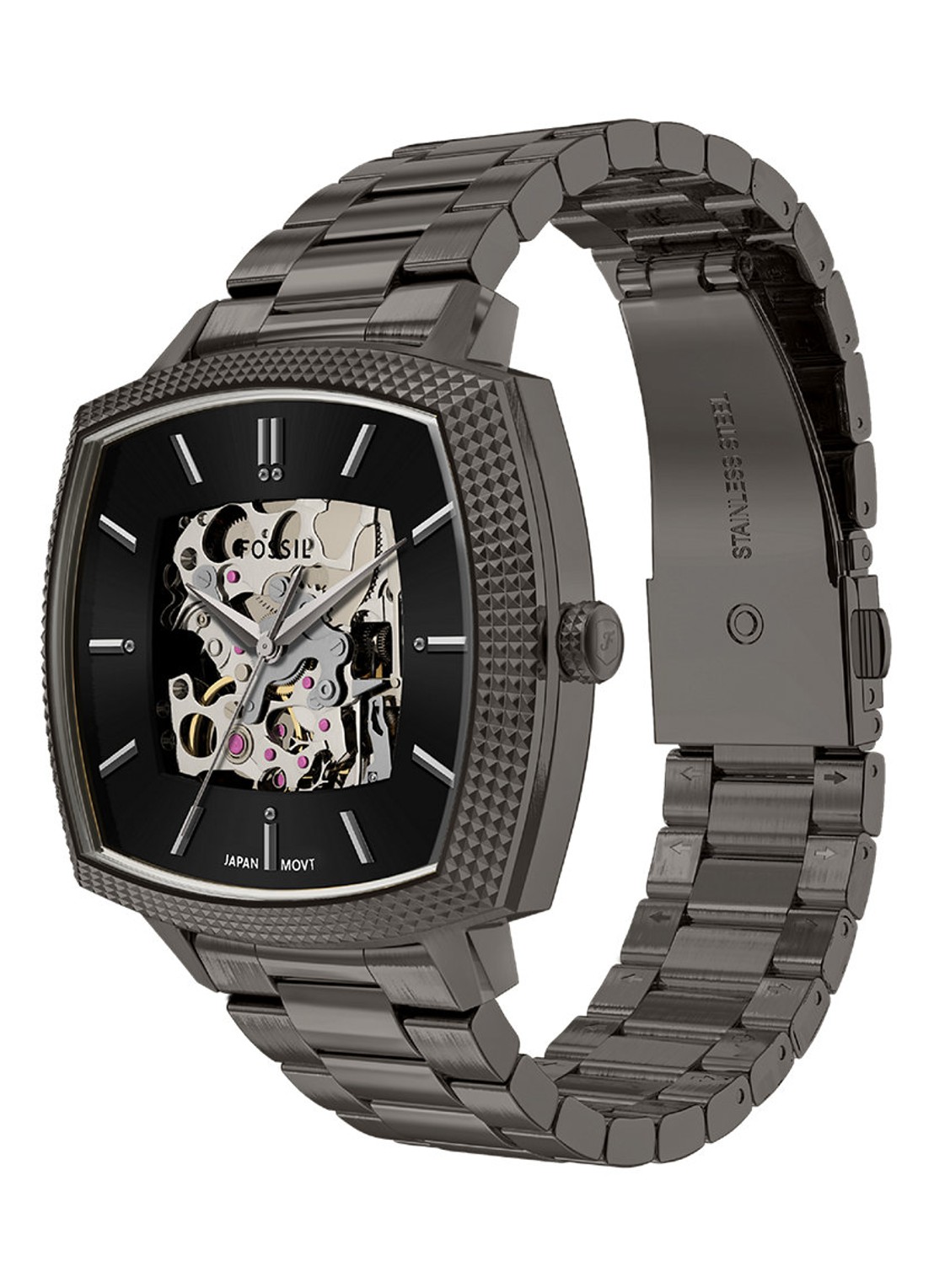 Fossil Nick Jonas x Machine Luxe horloge LE1219 - Limited Edition - detail 3 antraciet