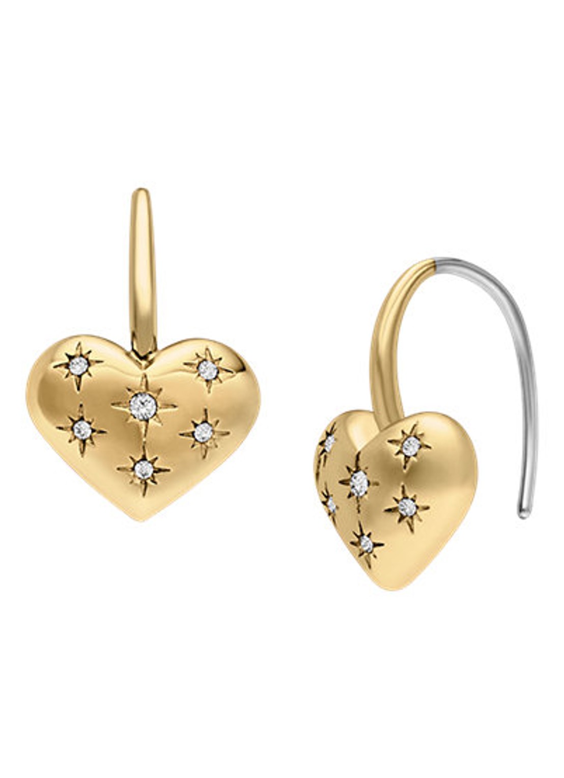 Fossil Oorhangers JF04833710 - detail 2 goud