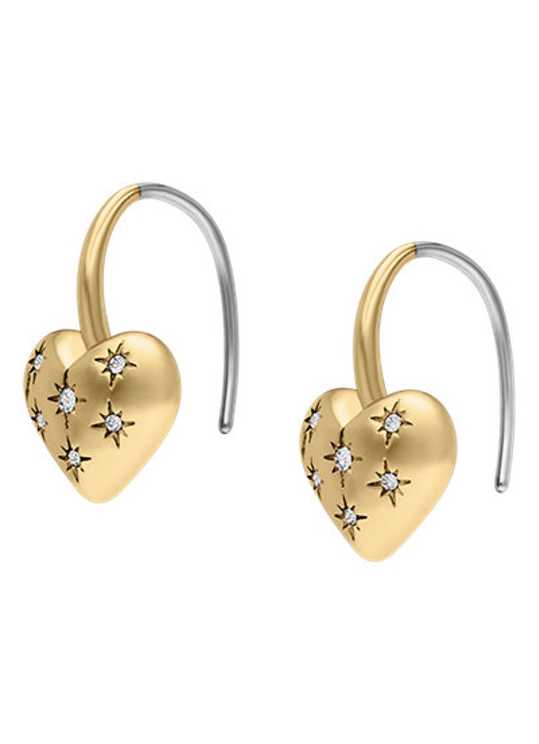 Fossil Oorhangers JF04833710 - detail 3 goud